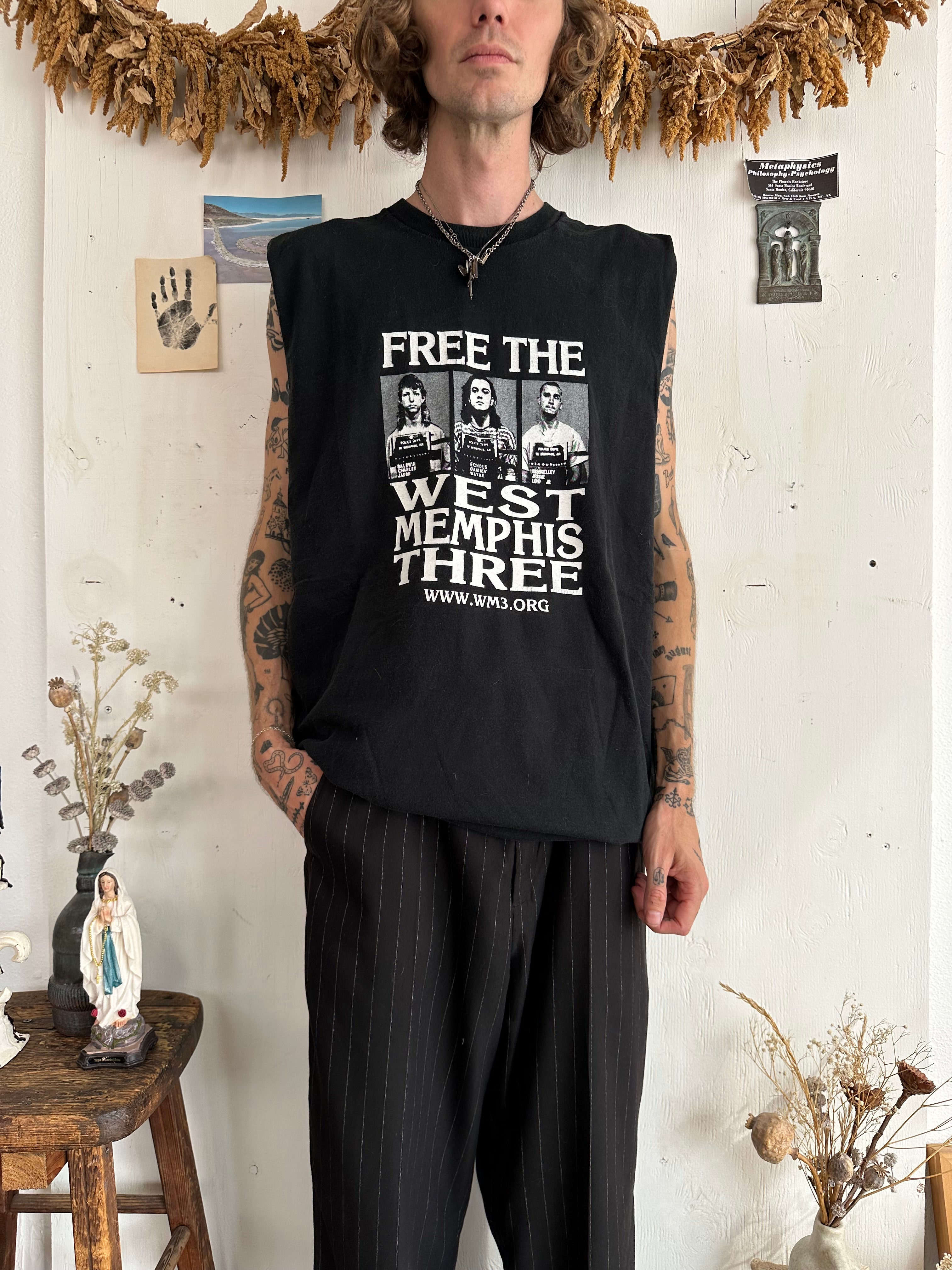 2000s Free the West Memphis Three Muscle Tee (Boxy XL)