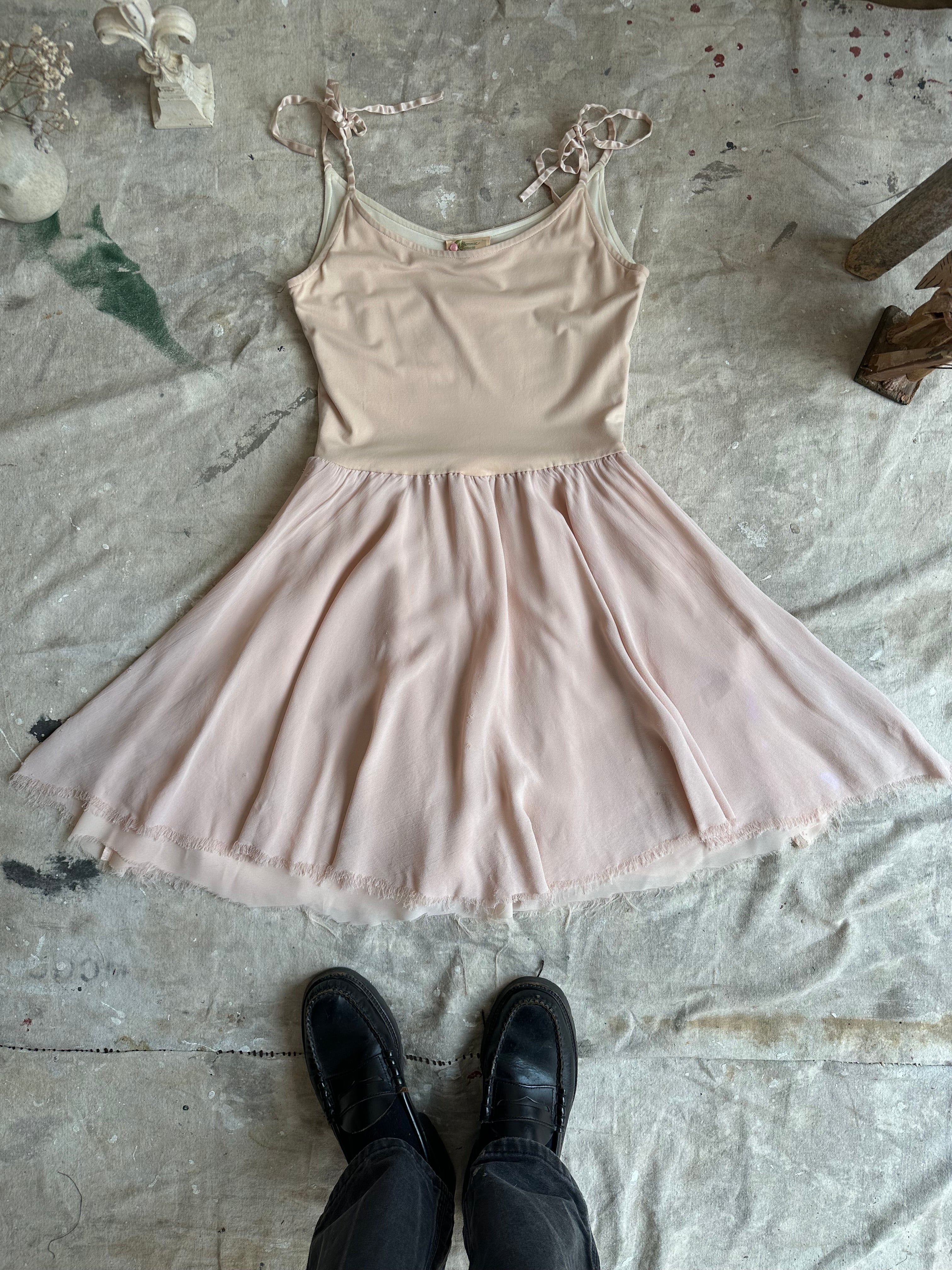 1980s Raw Hem Baby Doll Dress (S/M)