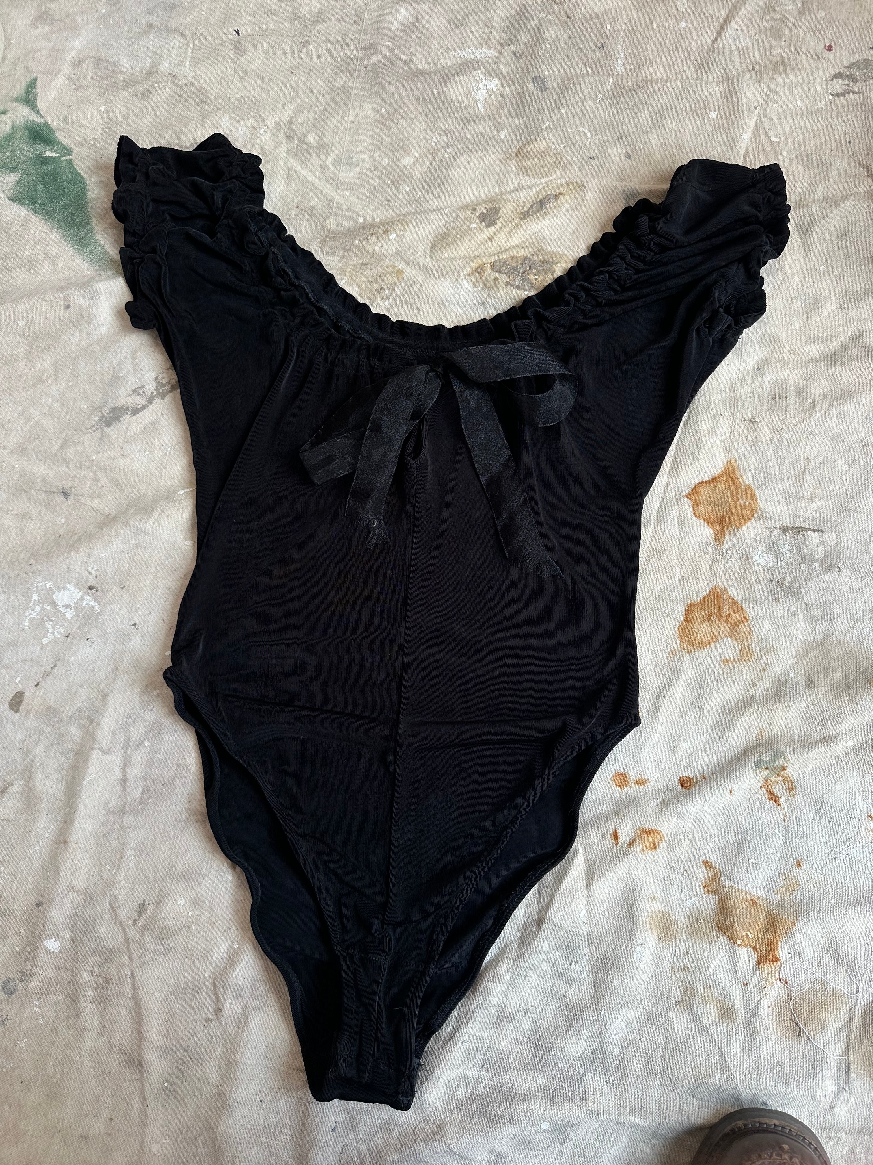 1980’s Victoria’s Secret Lace Up Body Suit (M)