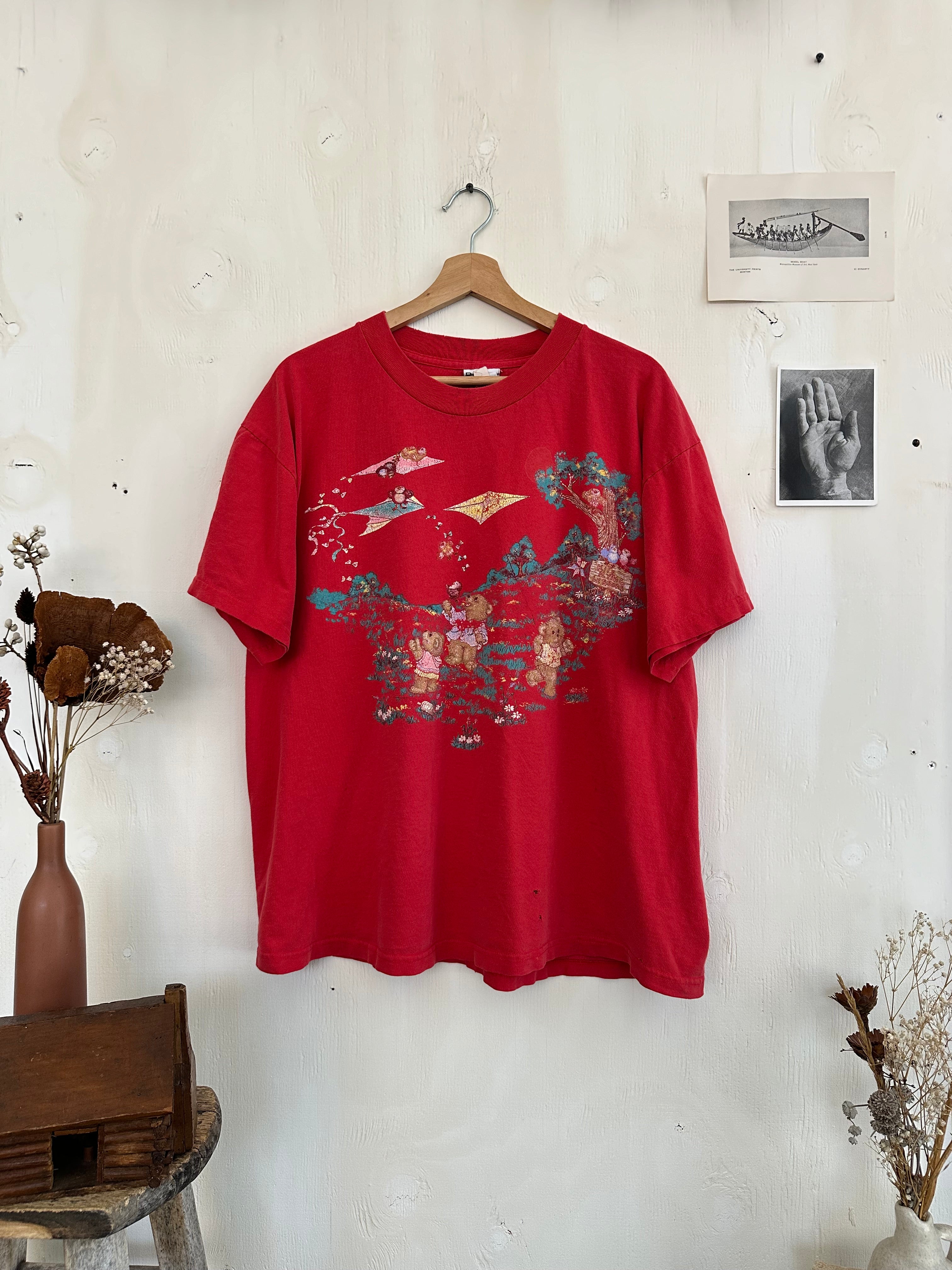 1990s Well-Worn Teddy Bear T-Shirt (Boxy L/XL)