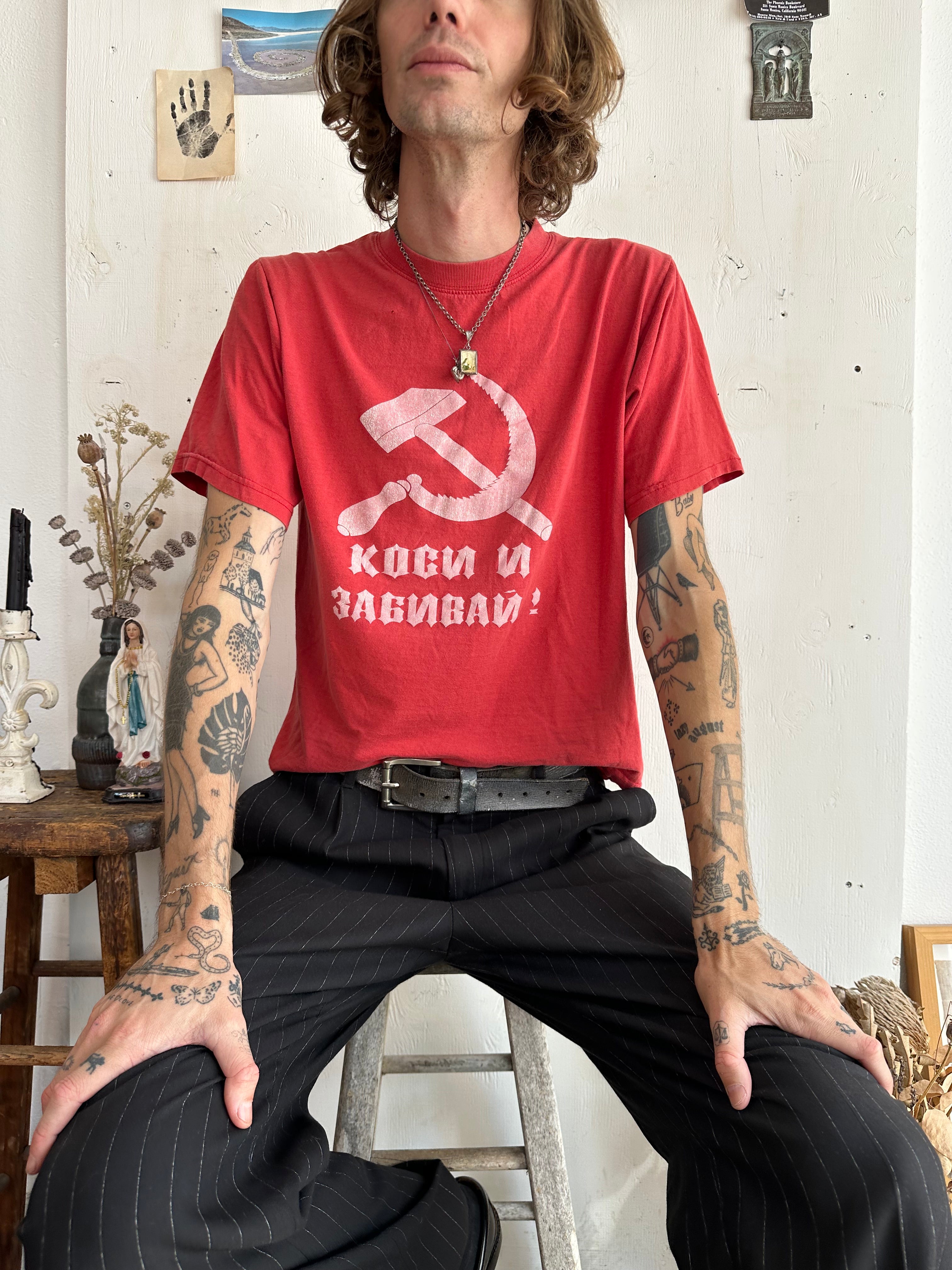 1980s Well-Worn Hack ’n’ Slash Soviet Tee (Boxy M)
