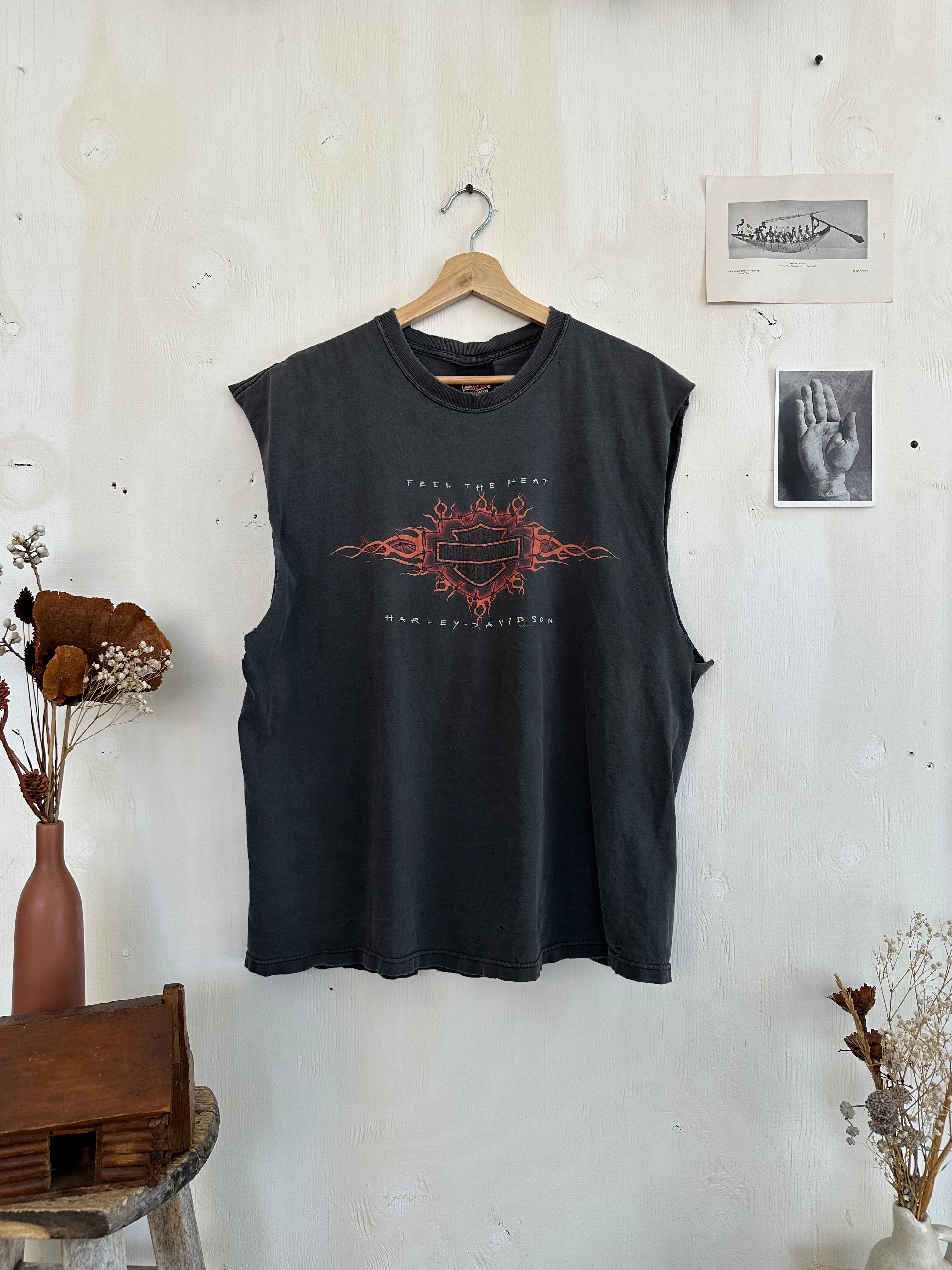 1990s Well-Worn Harley Davidson Muscle Tee (L)