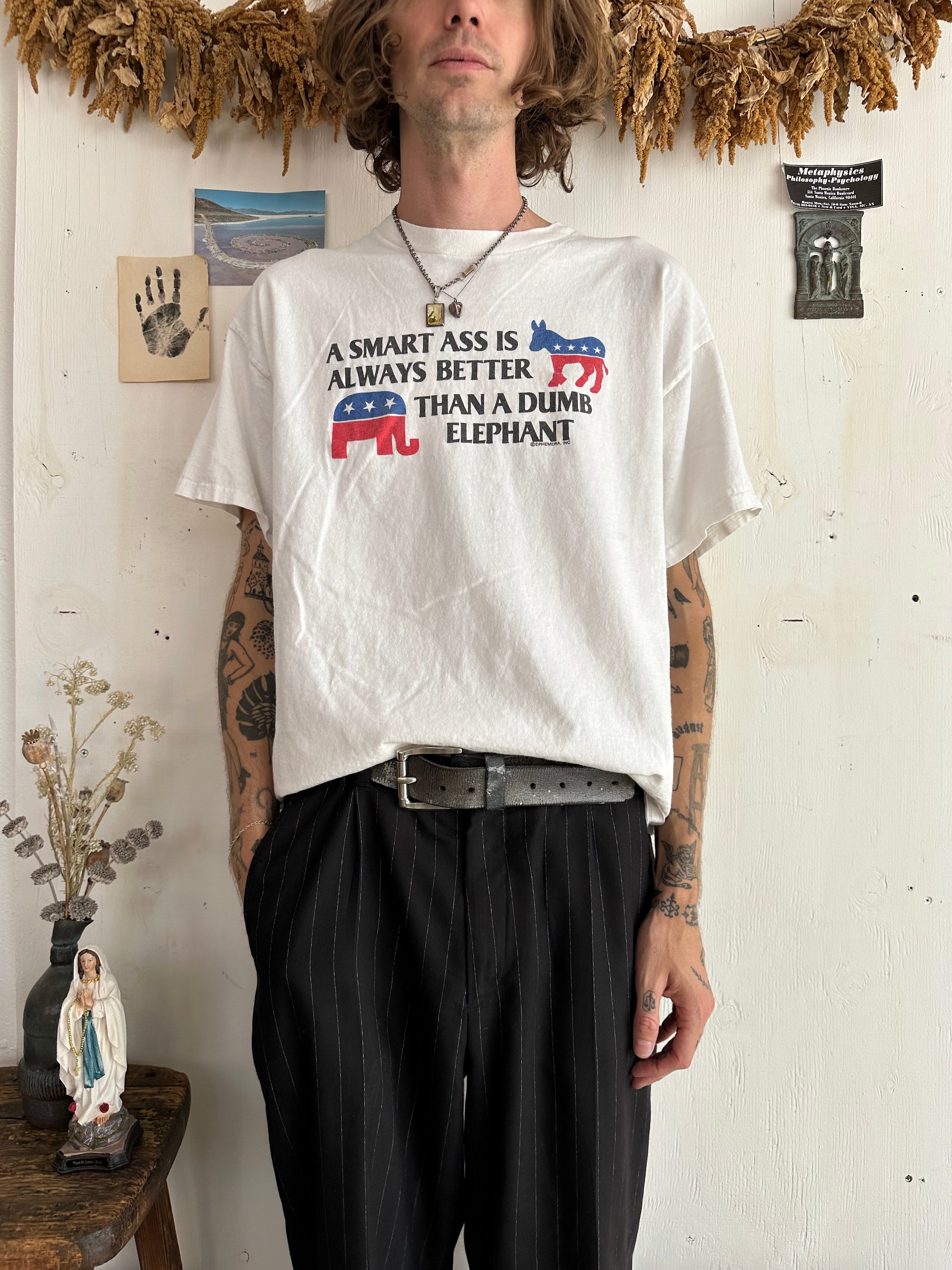 2000s Smart Ass T-Shirt (Boxy L)