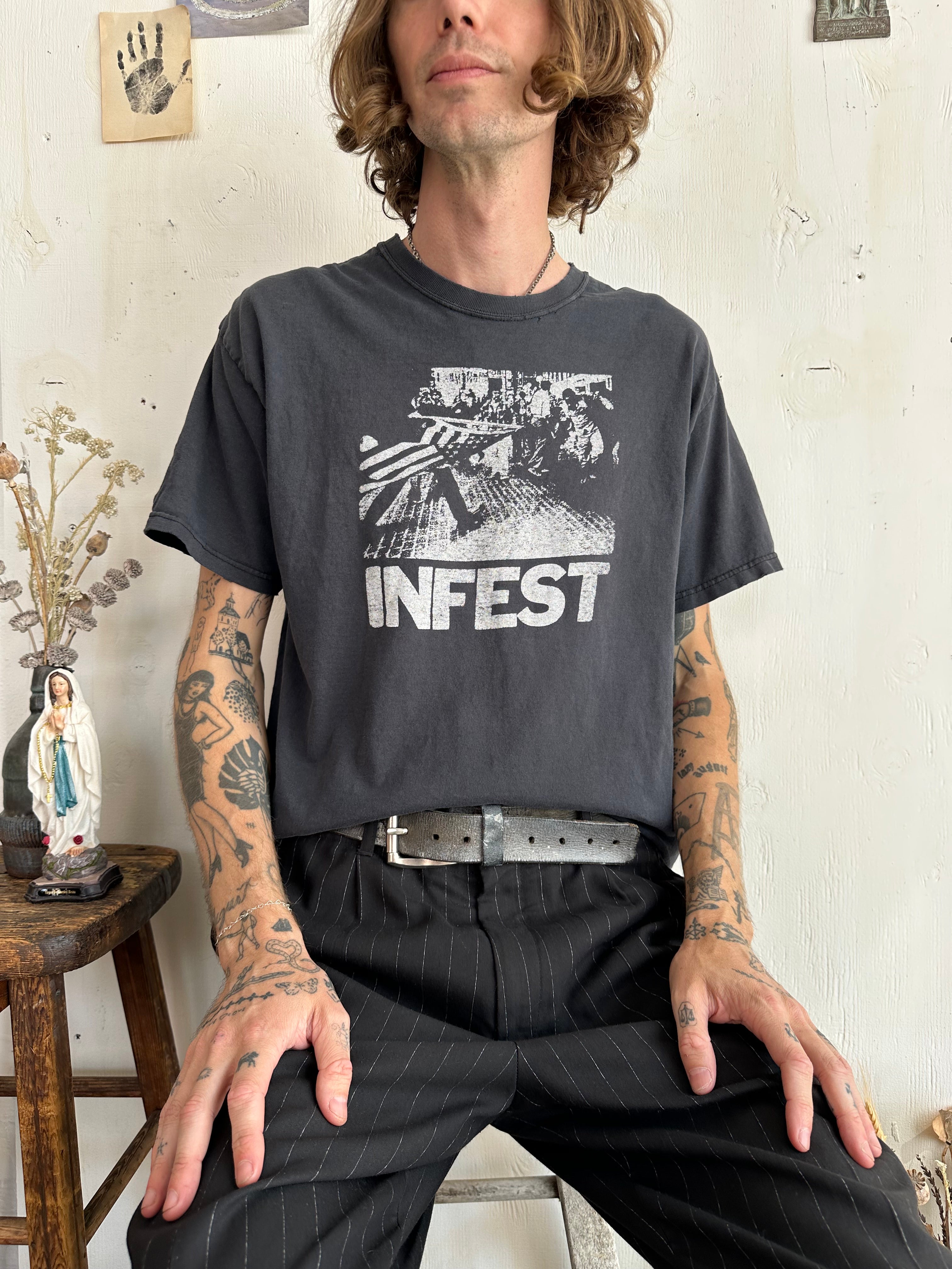 2000s Well-Worn Infest T-Shirt (L)