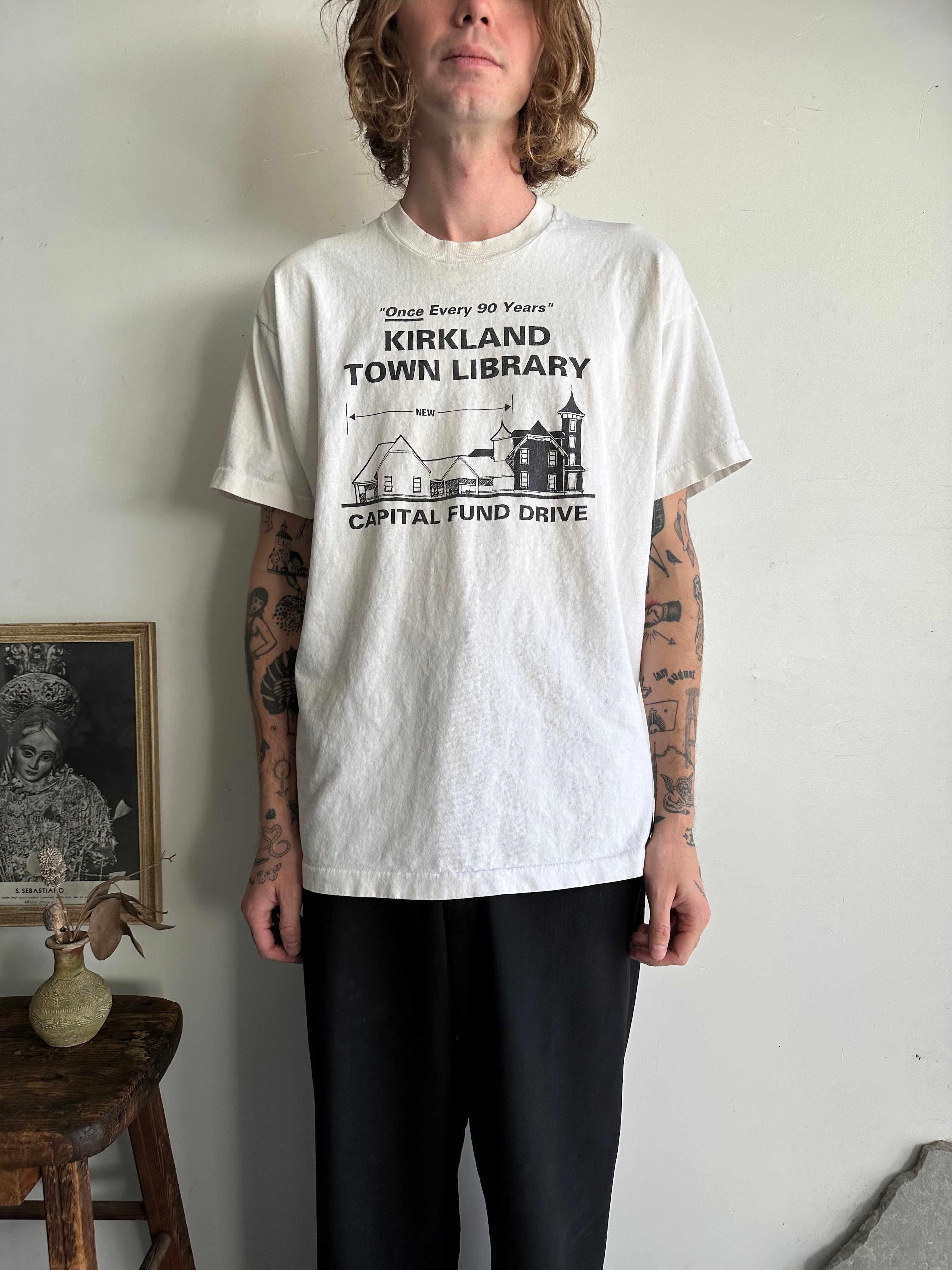 1980s Kirkland Town Library T-Shirt (XXL)