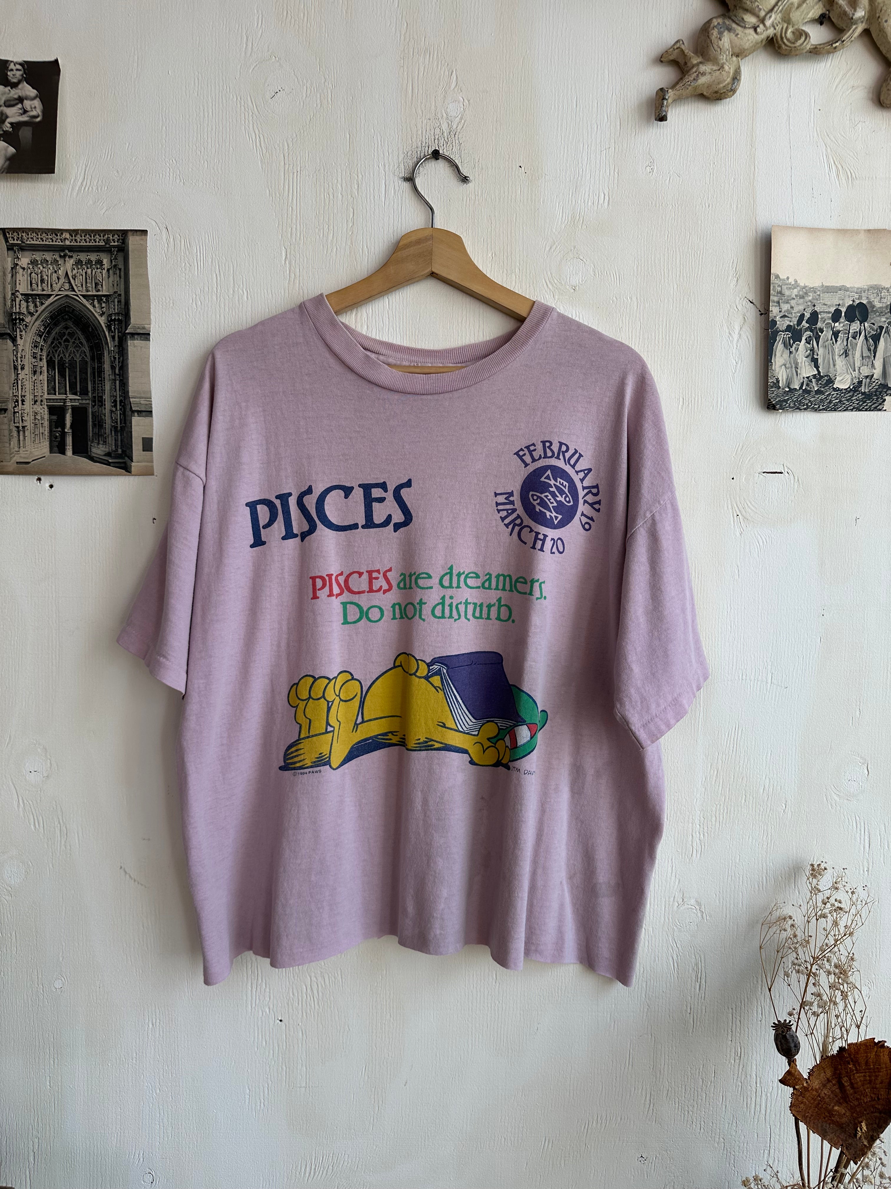 1990s Chopped Pink Pisces T-Shirt (Boxy XXL