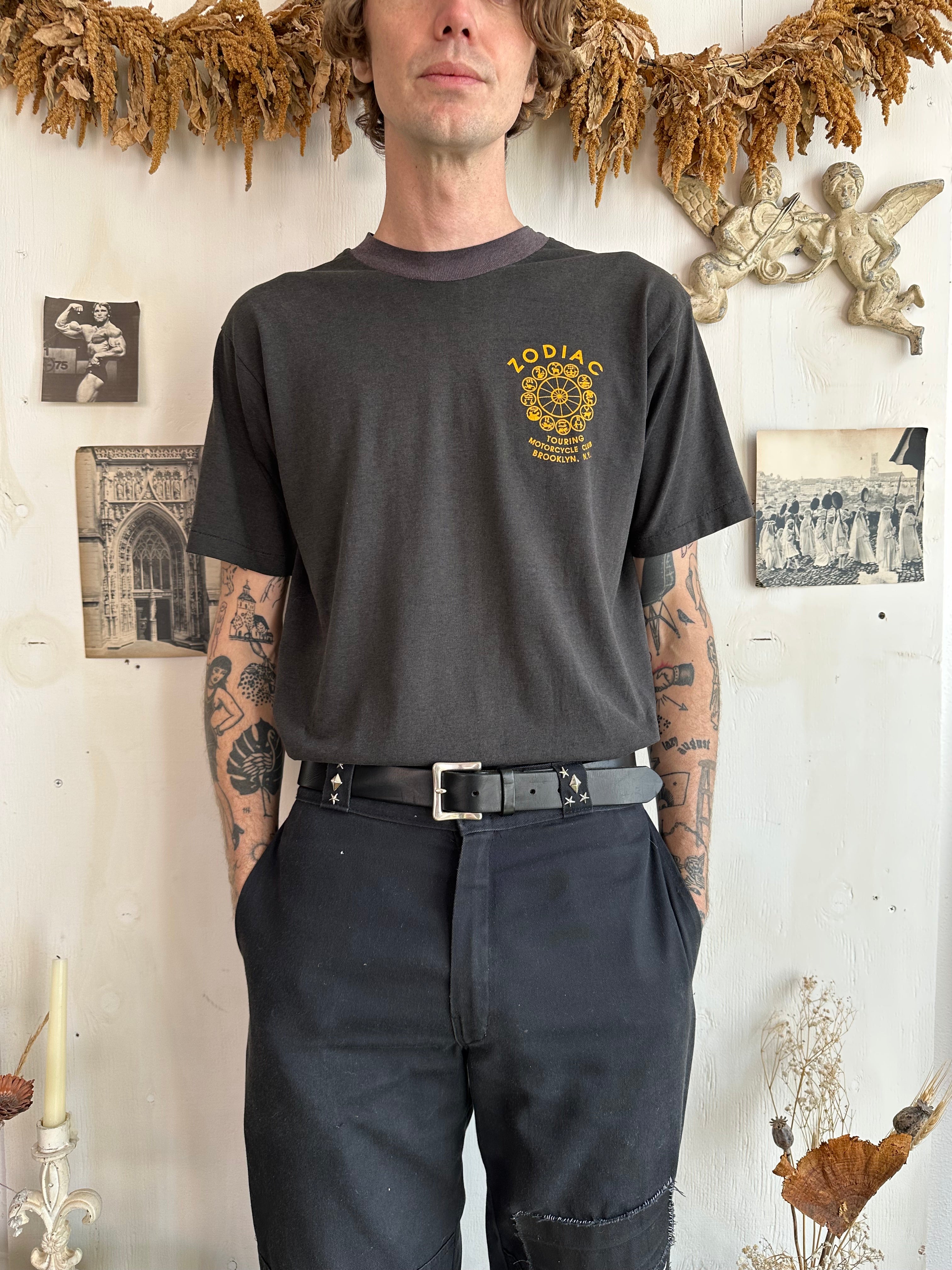 1980s Zodiac Motorcycle Clue Tee (M/L)