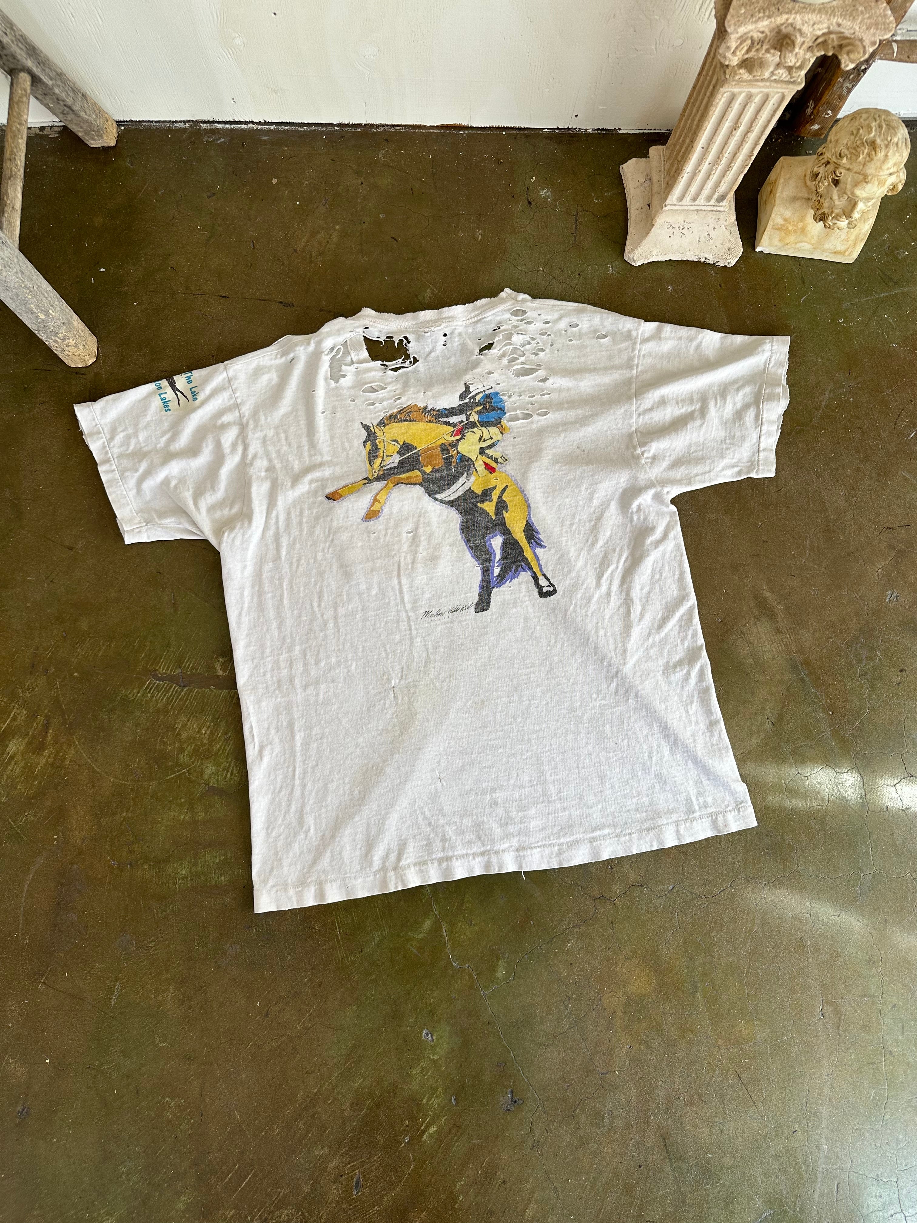 1990s Thrashed Marlboro Wild West Pocket Tee (XXL)