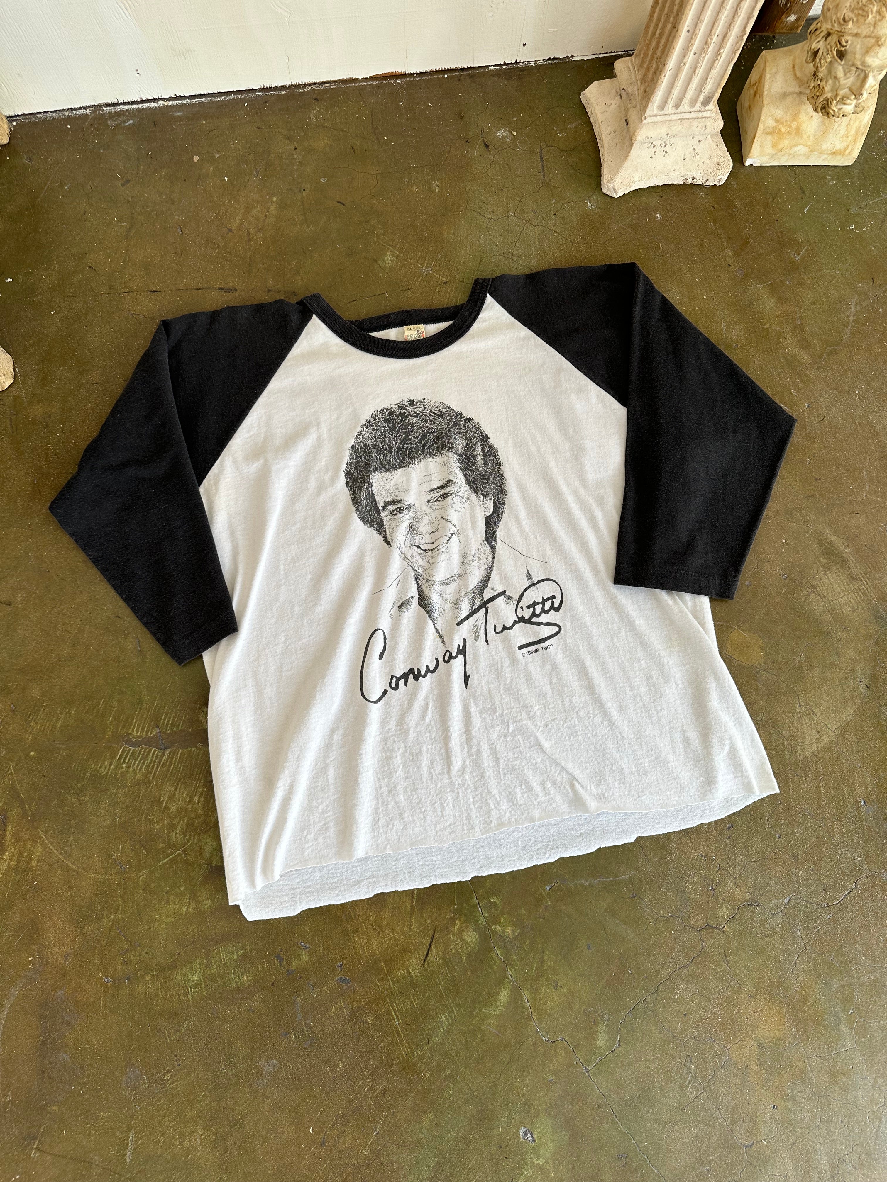 1980s Chopped Conway Twitty Baseball Tee (Boxy M)