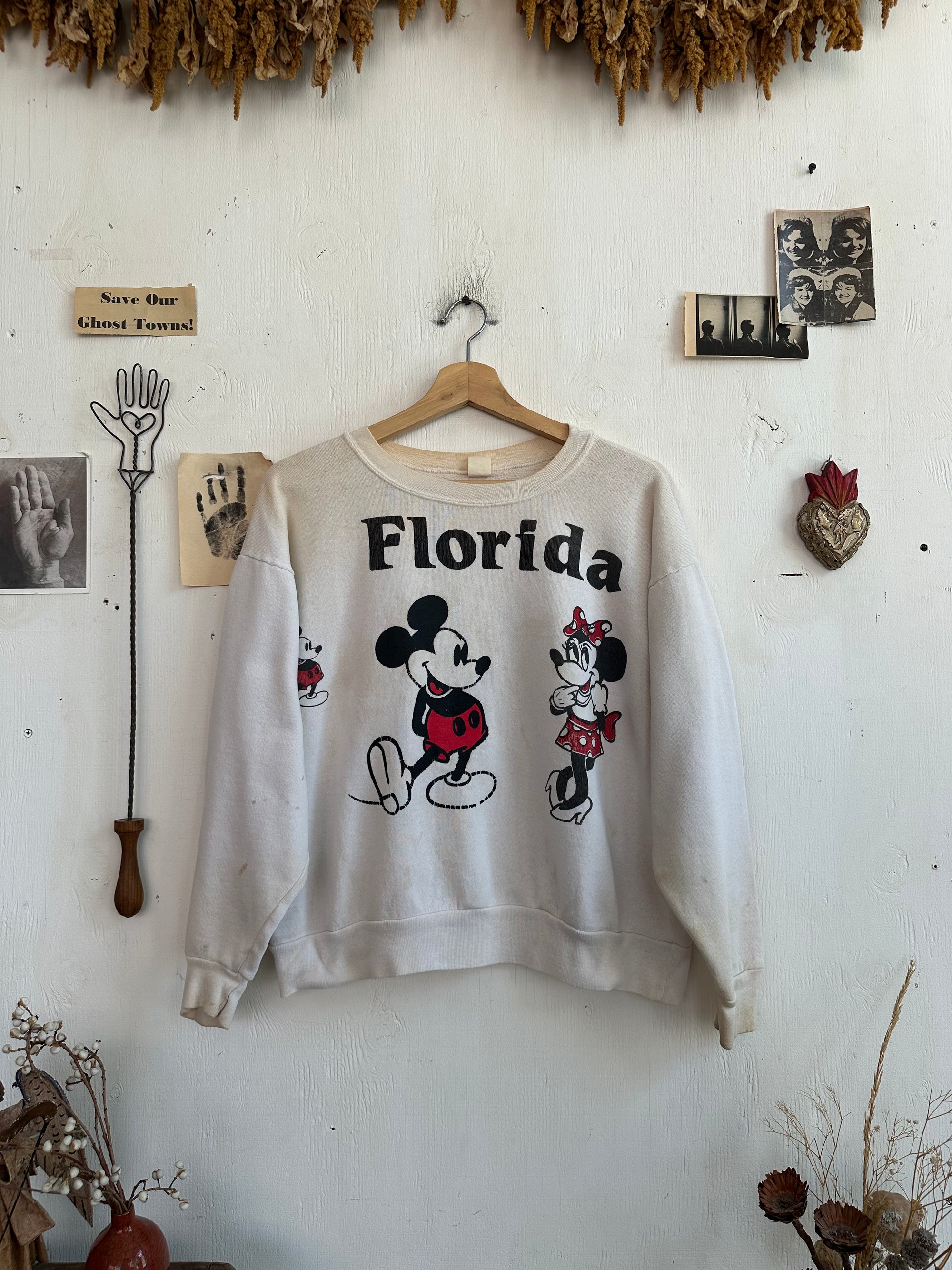 1970s Florida Mickey and Minnie Sweatshirt