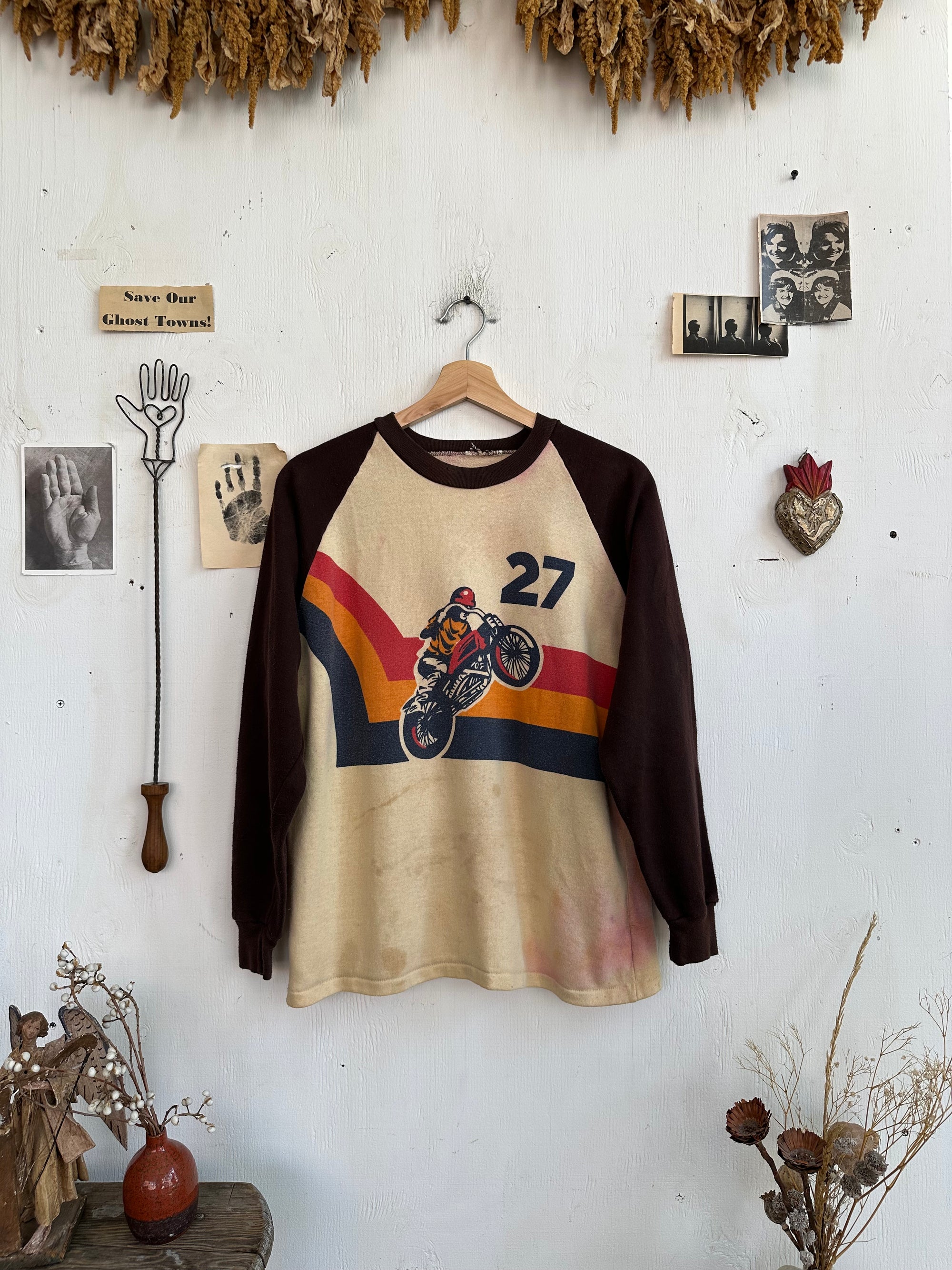 1970s Thrashed Motorcycle Sweatshirt