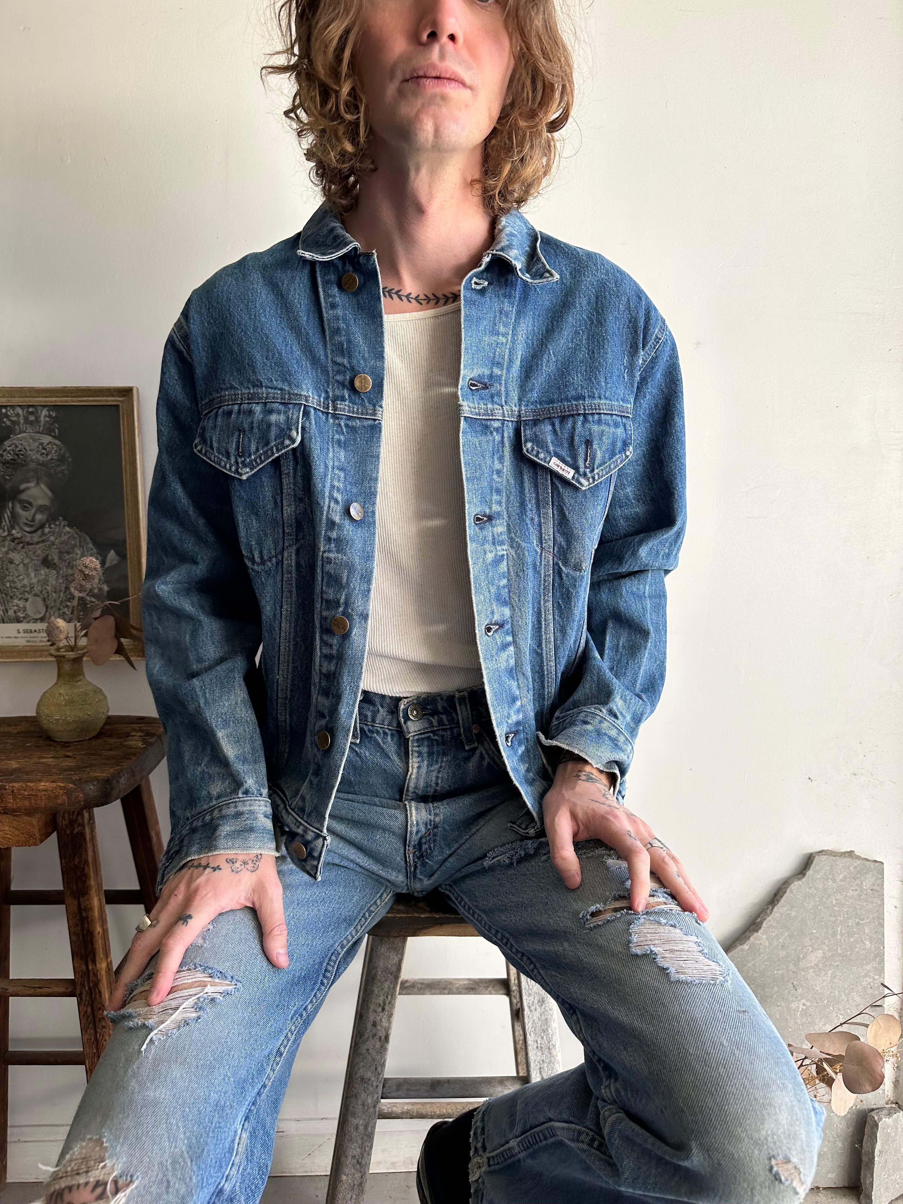 1990s Well-Worn Carhartt Denim Jacket (M)