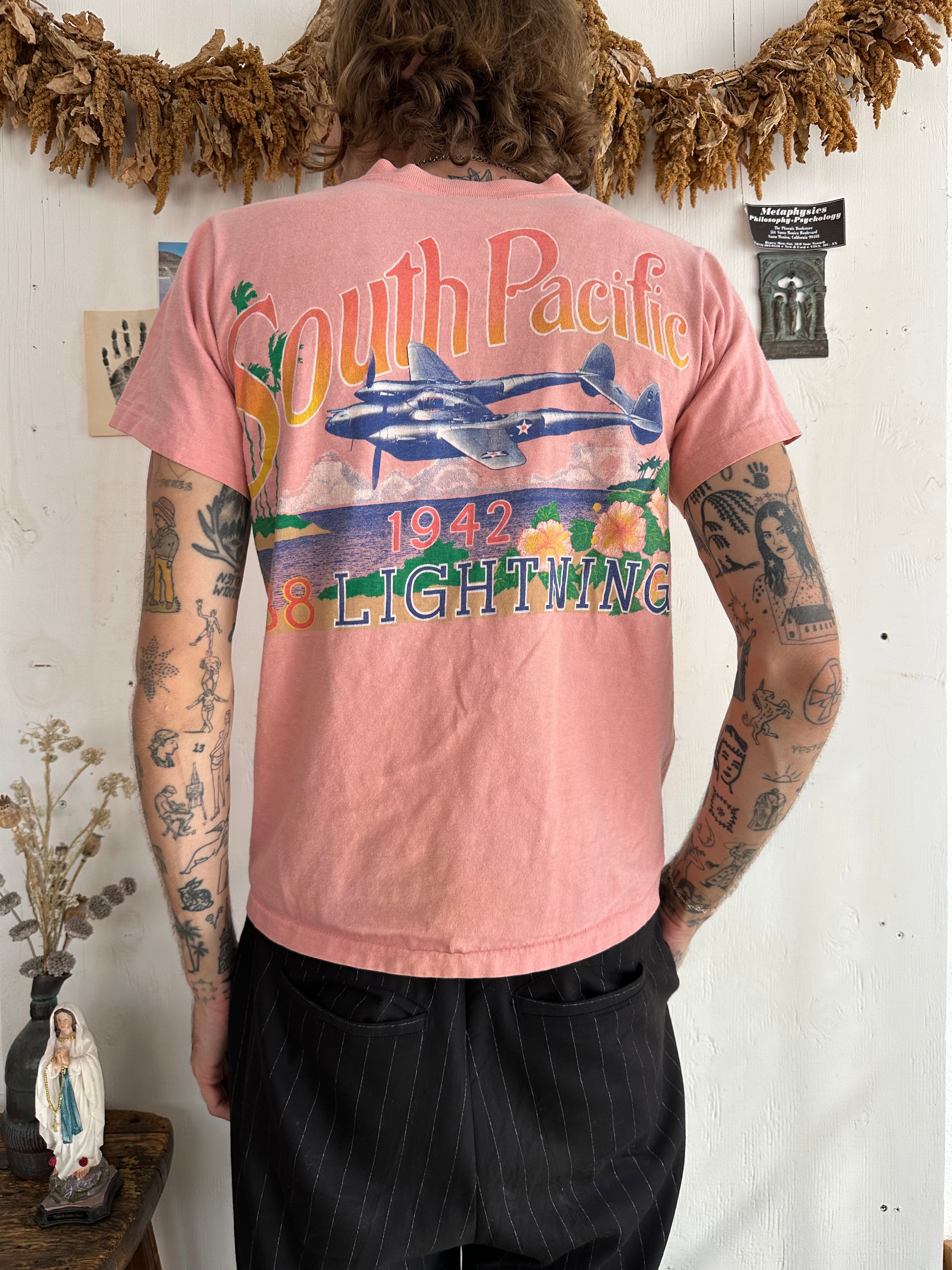 1990s Sunfaded War Birds T-Shirt (M)