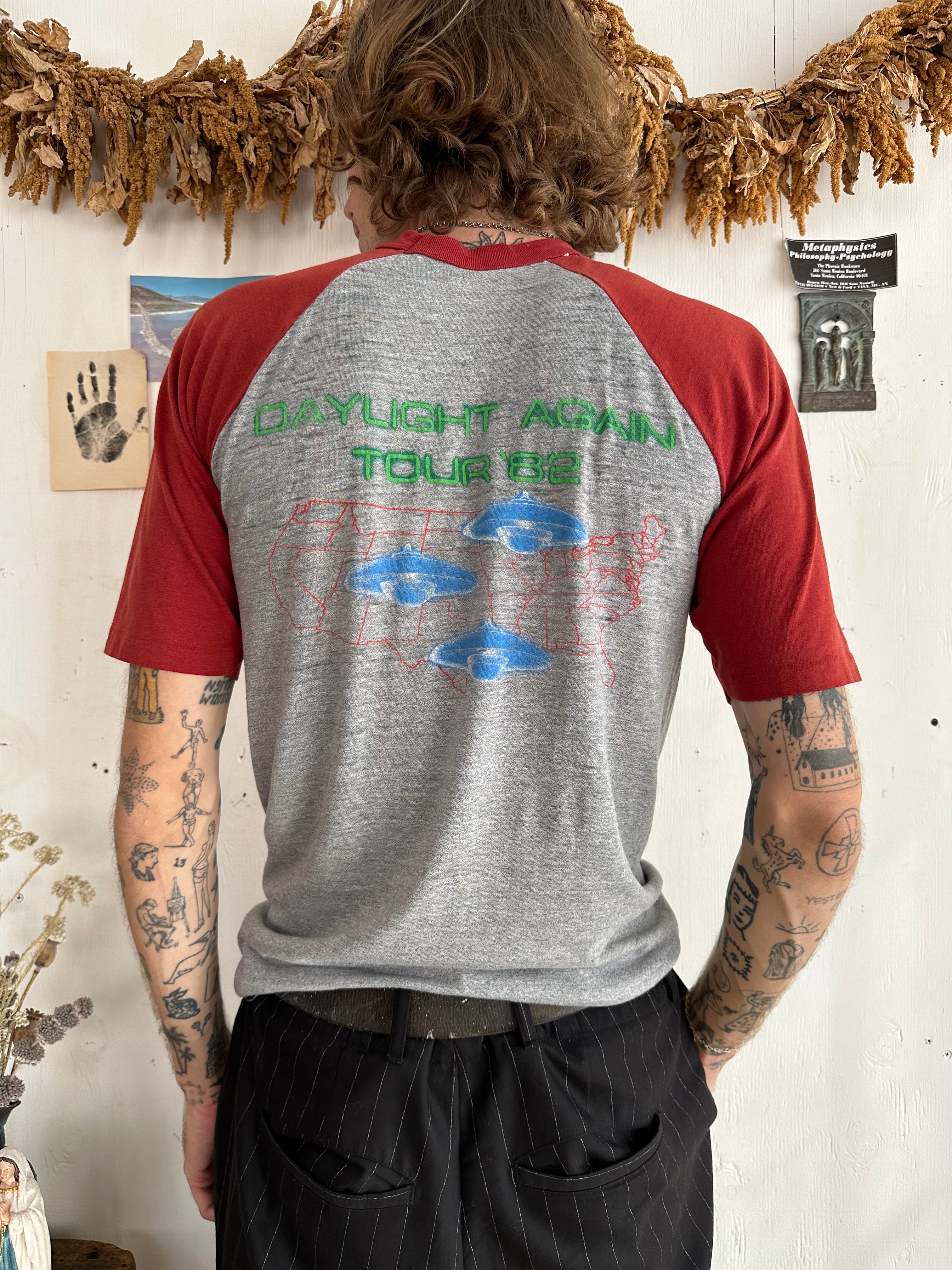1982 Crosby Stills and Nash Flying Saucer Tour T-Shirt (M)