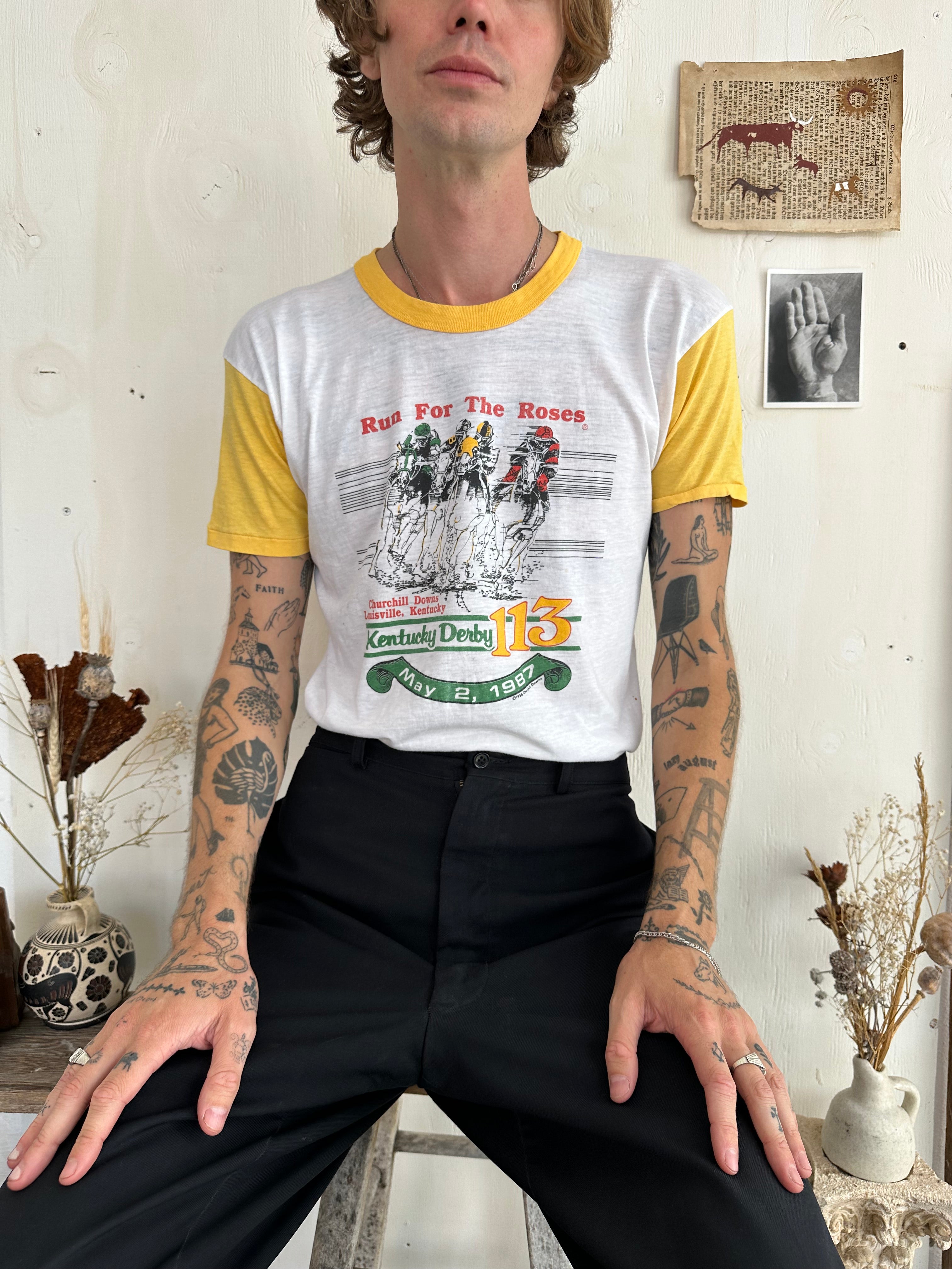 1987 Paper-Thin Kentucky Derby Tee (M/L)
