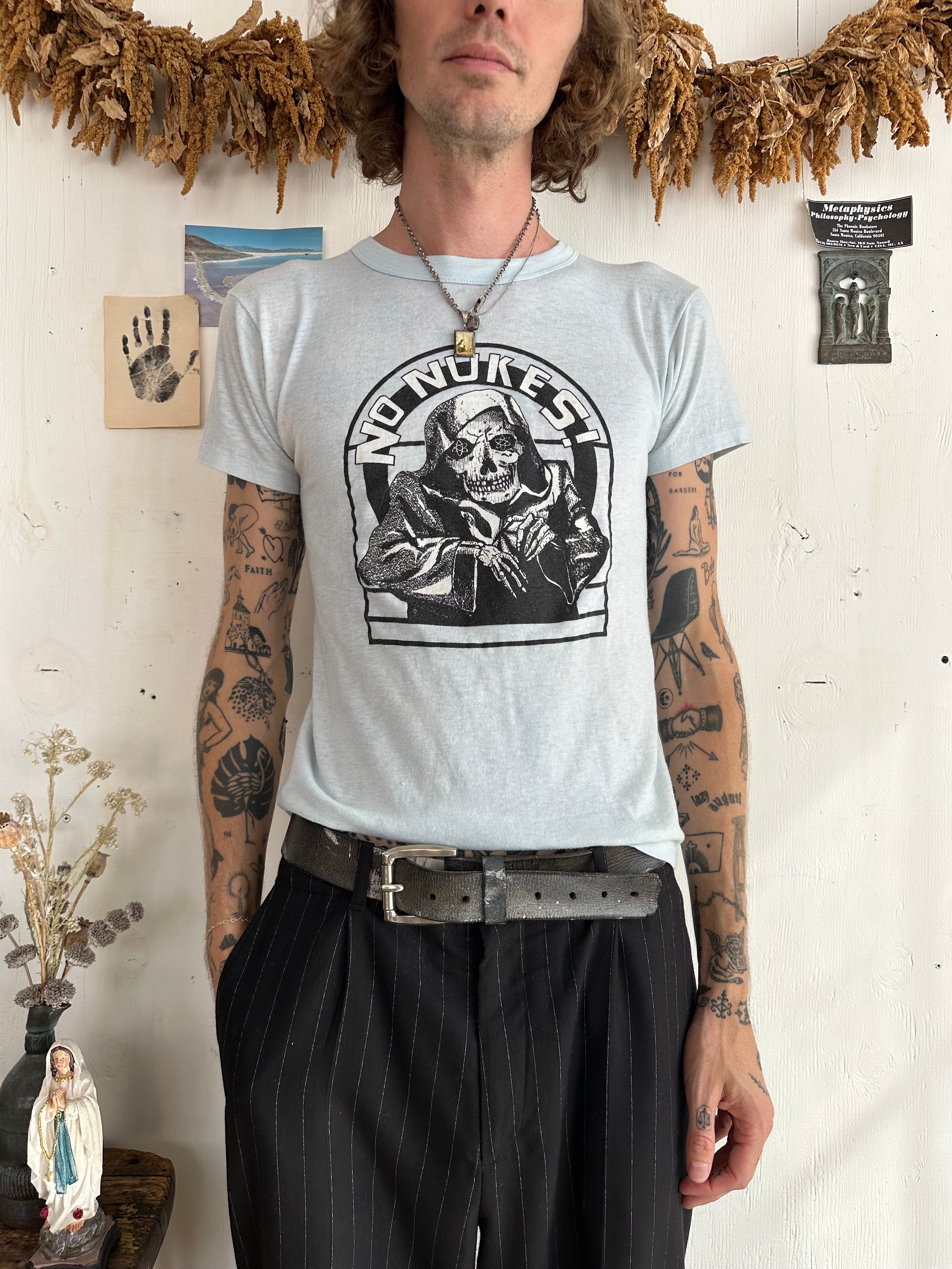1970s No Nukes Grim Reaper T-Shirt (S/M)