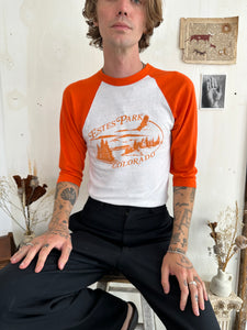 1970s Well-Worn Estes Park Baseball Tee (M)