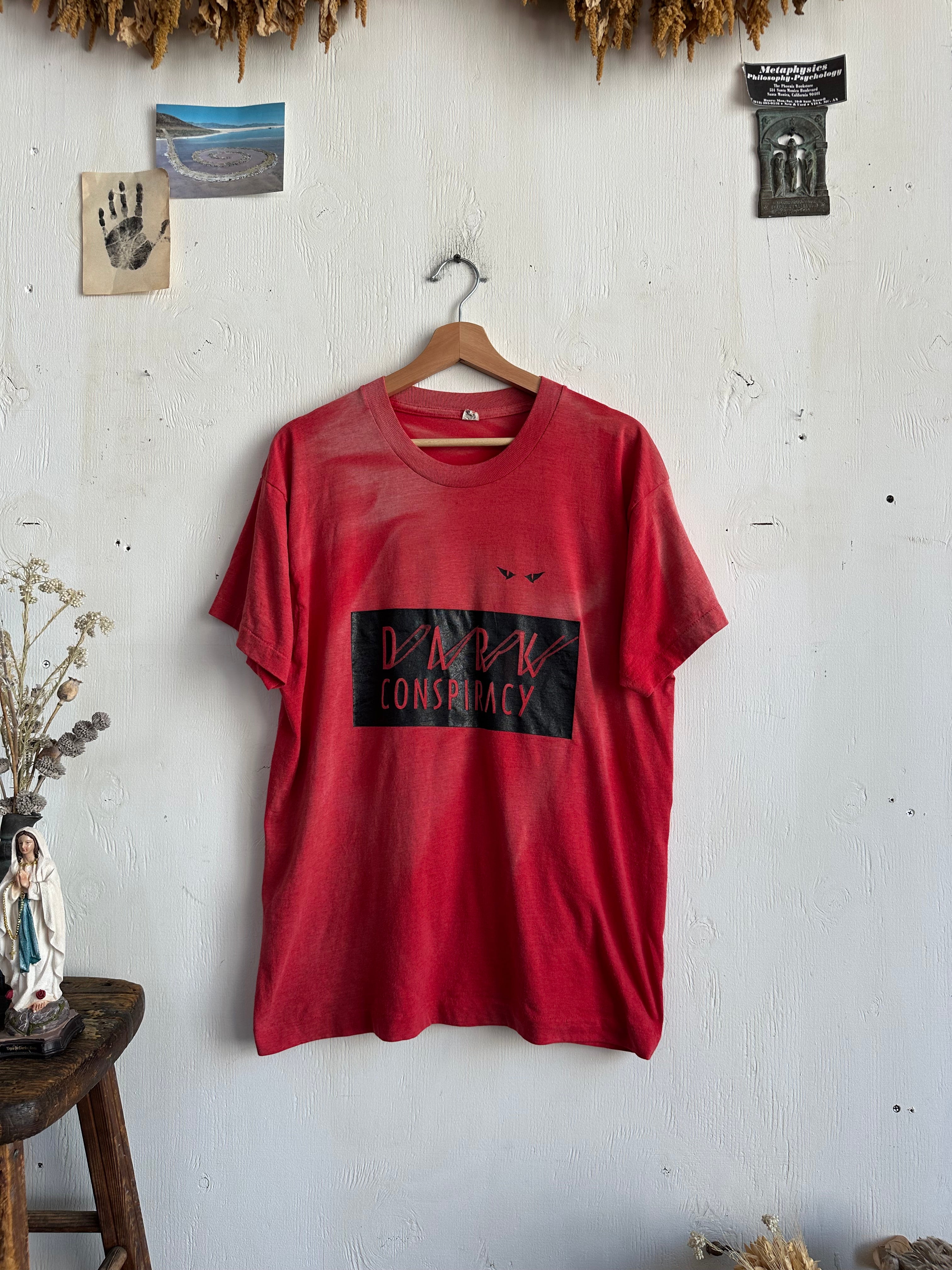 1980s Sunfaded Dark Conspiracy T-Shirt (L/XL)