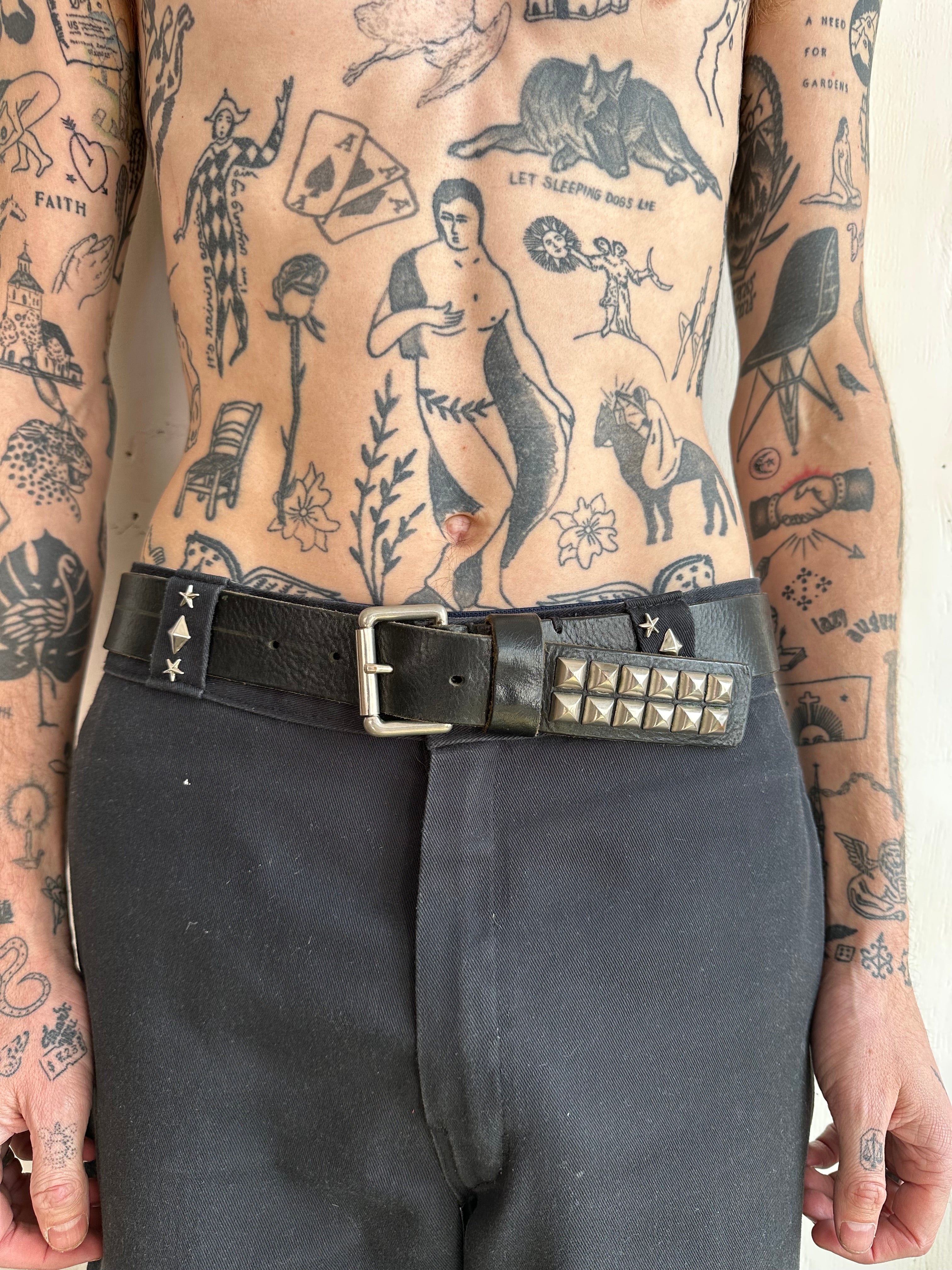 Vintage Heavy Studded Tip Belt (31- 33)