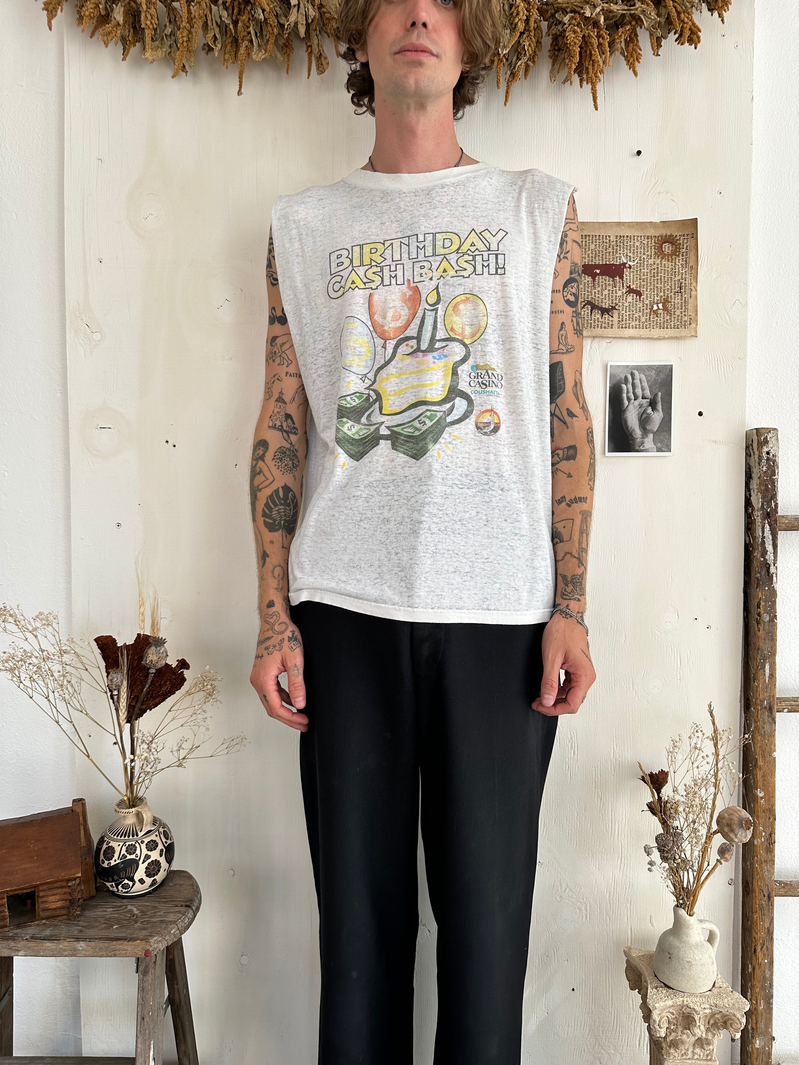 1980s Paper-Thin Birthday Bach Muscle Tee (M/L)