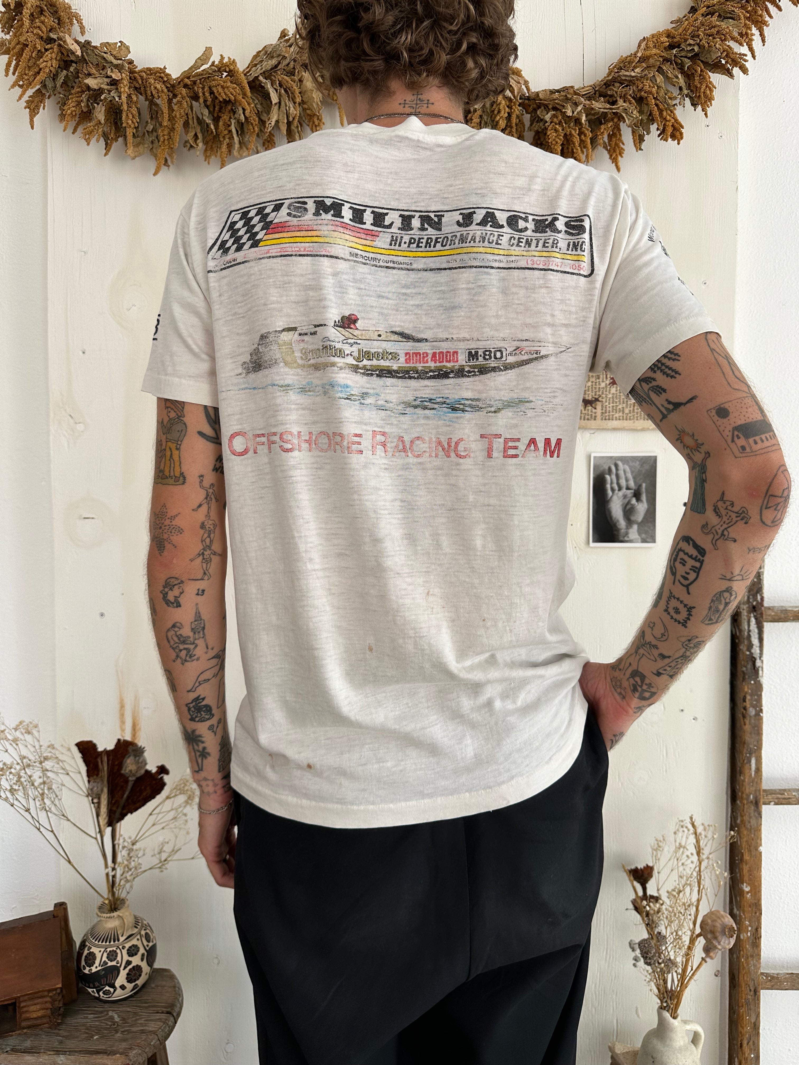 1980s Paper-Thin Smiling Jacks T-Shirt (M/L)