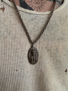 Vintage Jesus Pendant Necklace