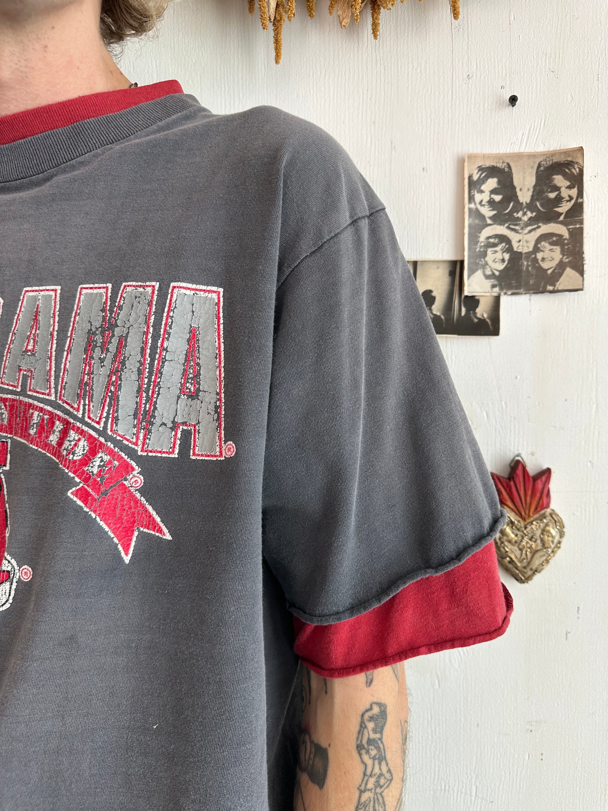 1990s Faded Alabama Double Sleeve Tee