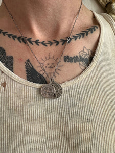 Vintage Double Pendant Necklace