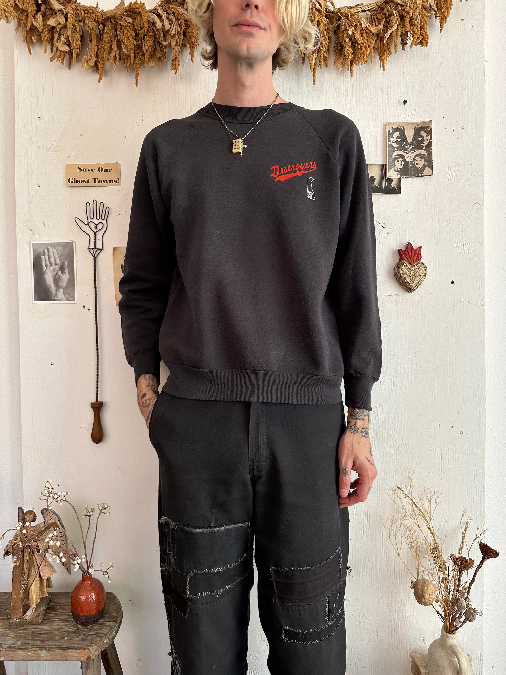 1990s Sunfaded Destroyers Born To Be Bad Crewneck