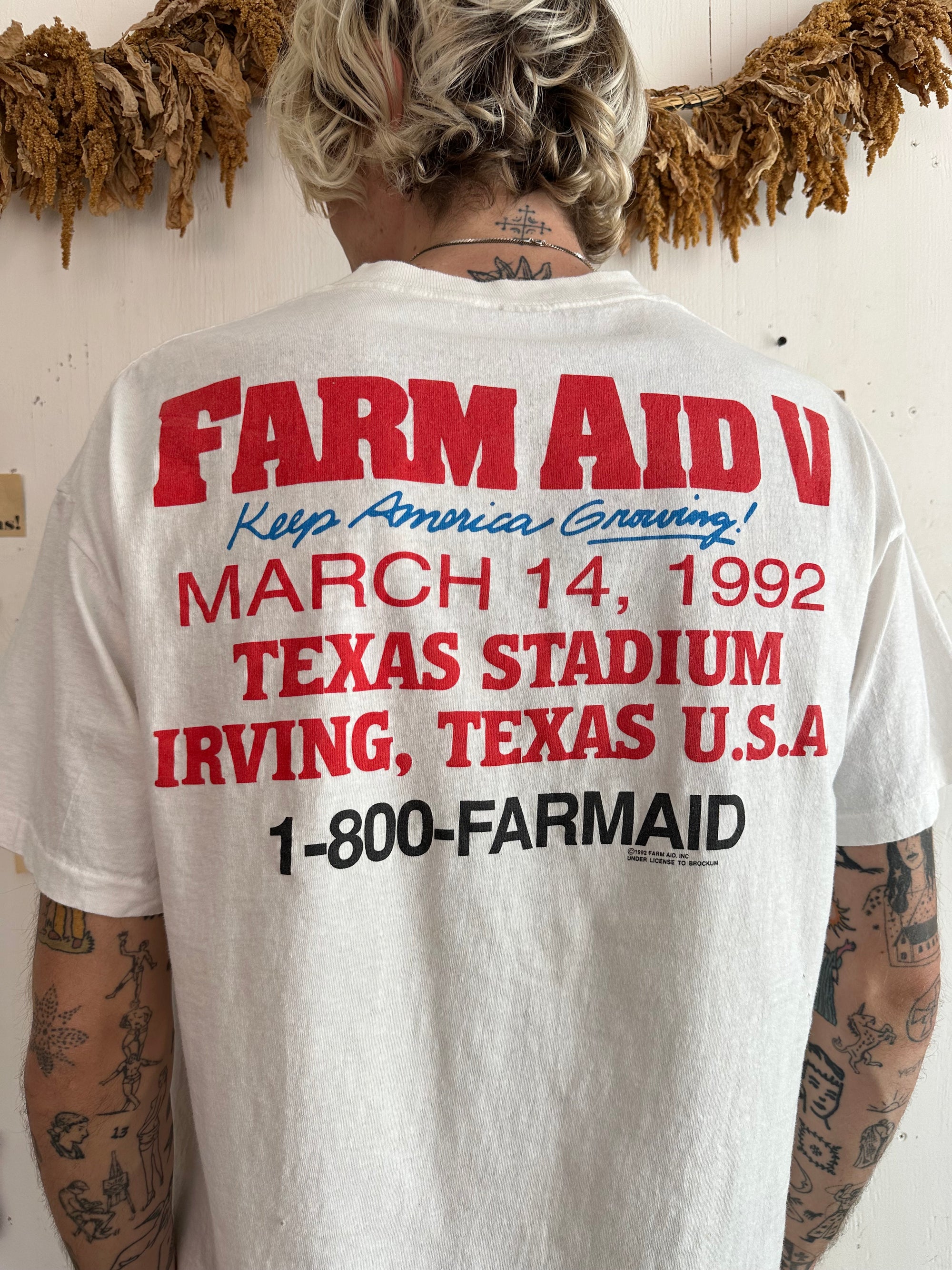 1992 Farm Aid Tee