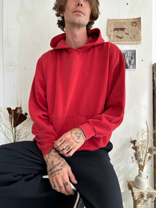 1990s Well-Worn Red Hoodie (XL)