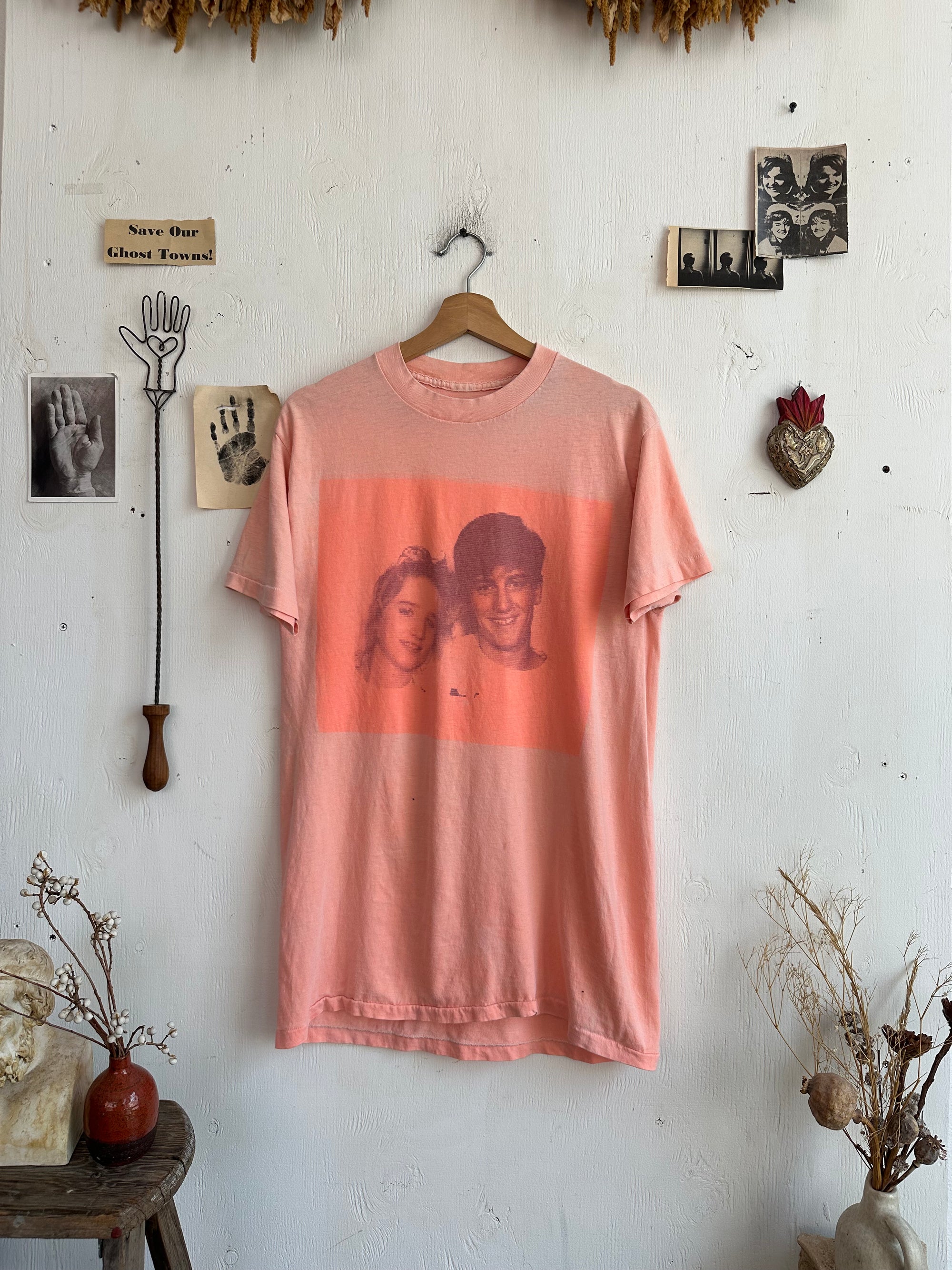 1980s Faded Couple Portrait T-Shirt