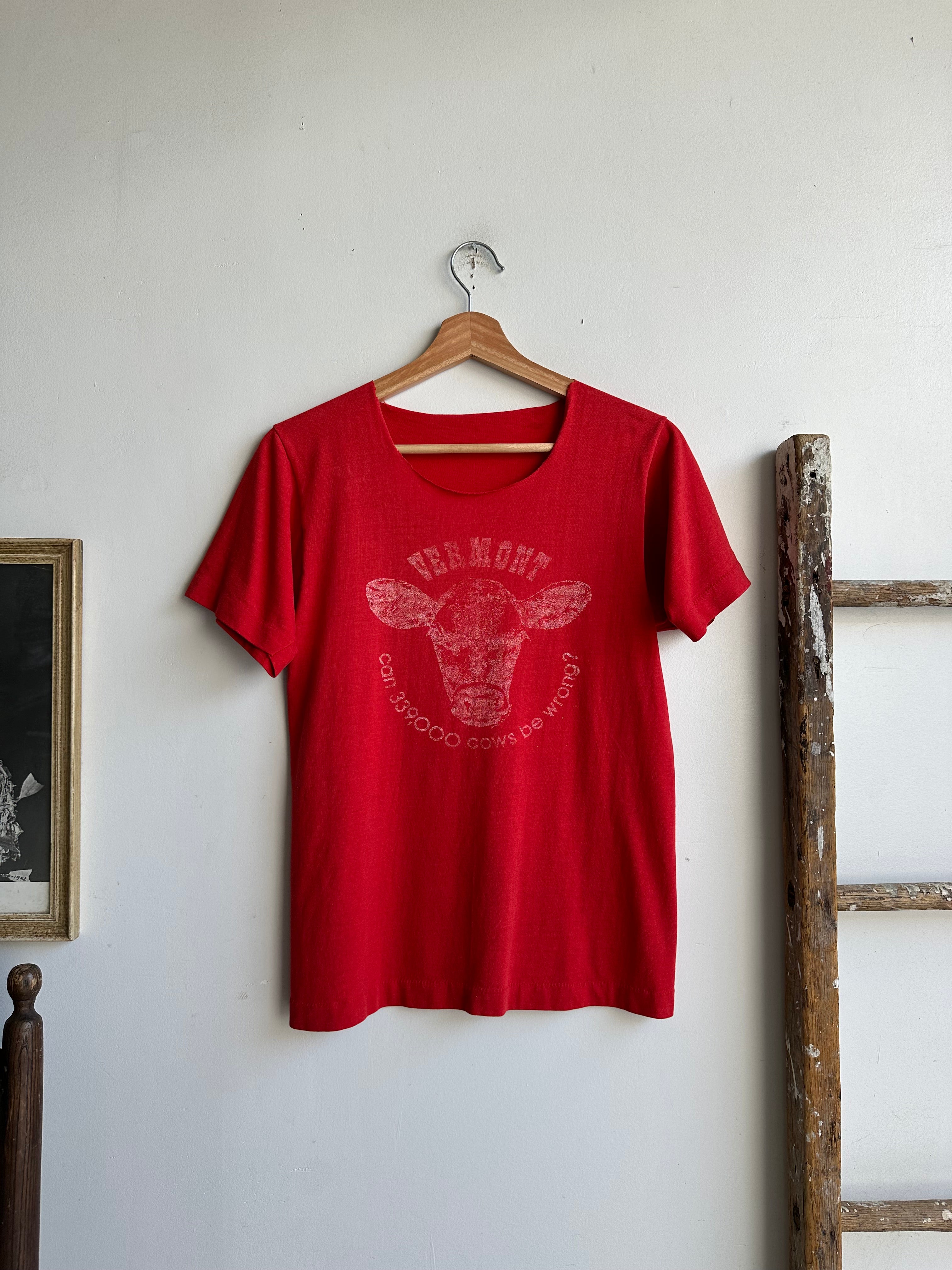 1980s Vermont Cow T-Shirt (S/M)