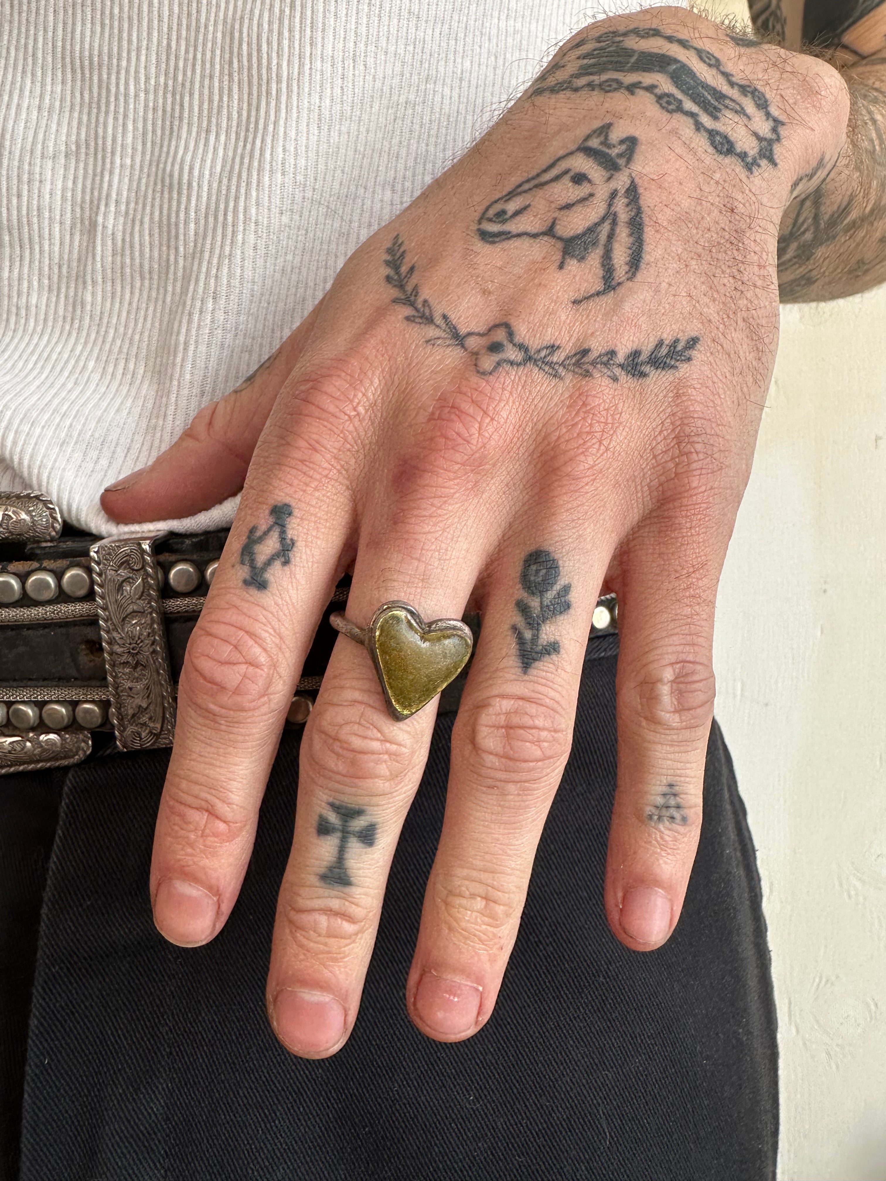 Handmade Sterling Heart Ring (8)