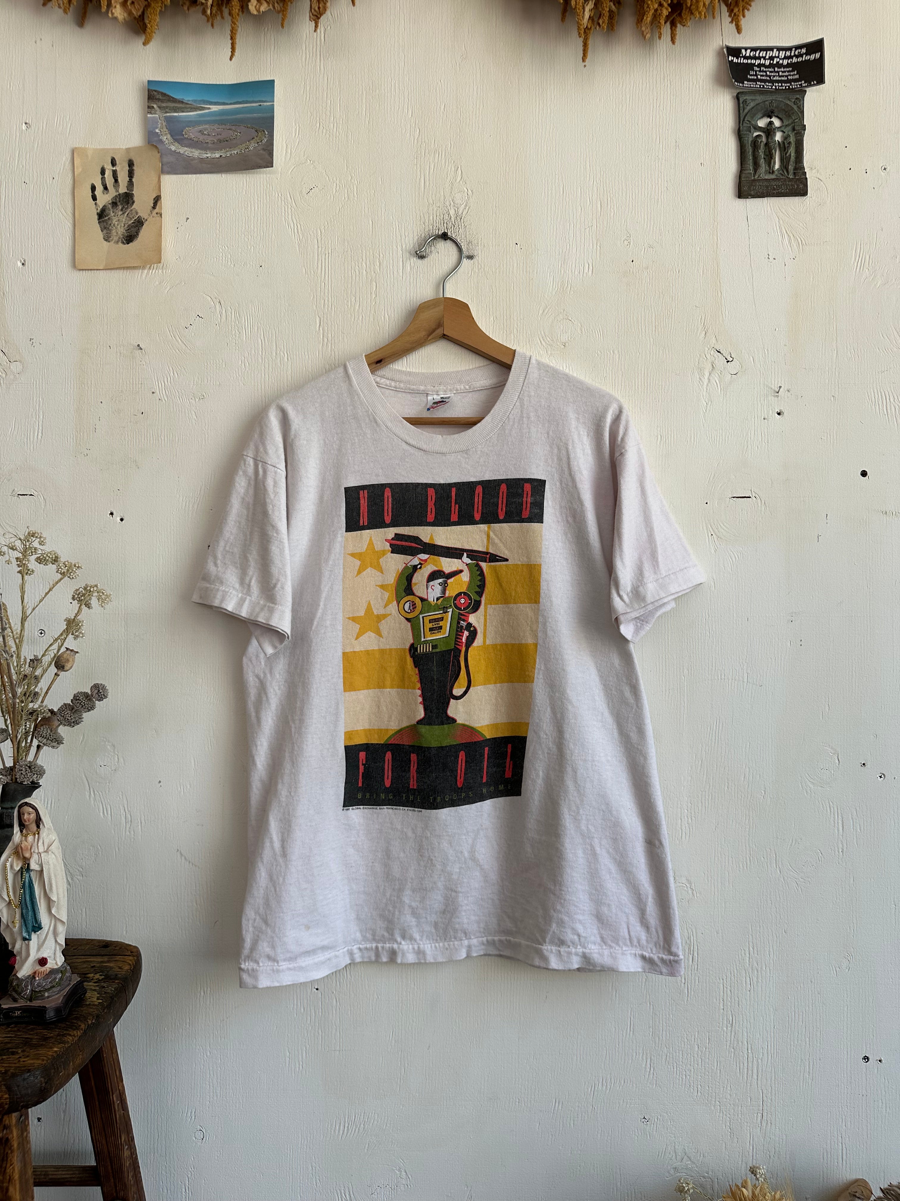 1991 No Blood For Oil T-Shirt (L)
