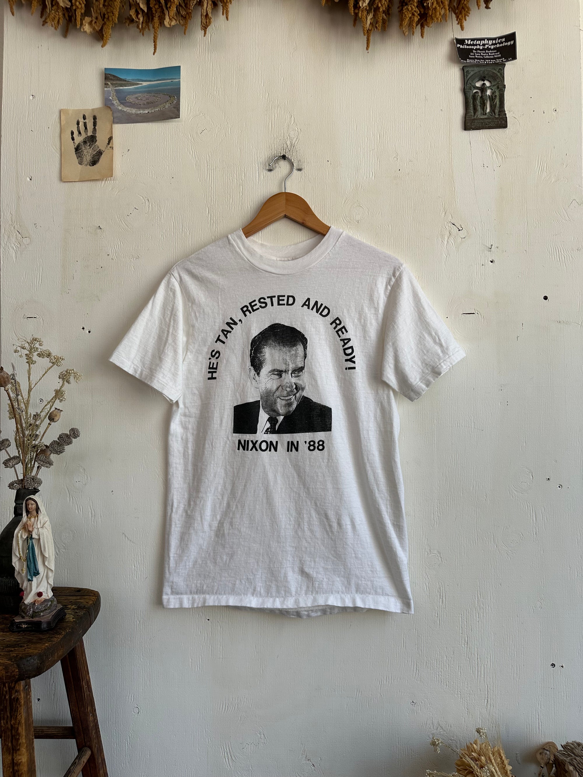 1980s Nixon Tan, Rested, and Ready Tee