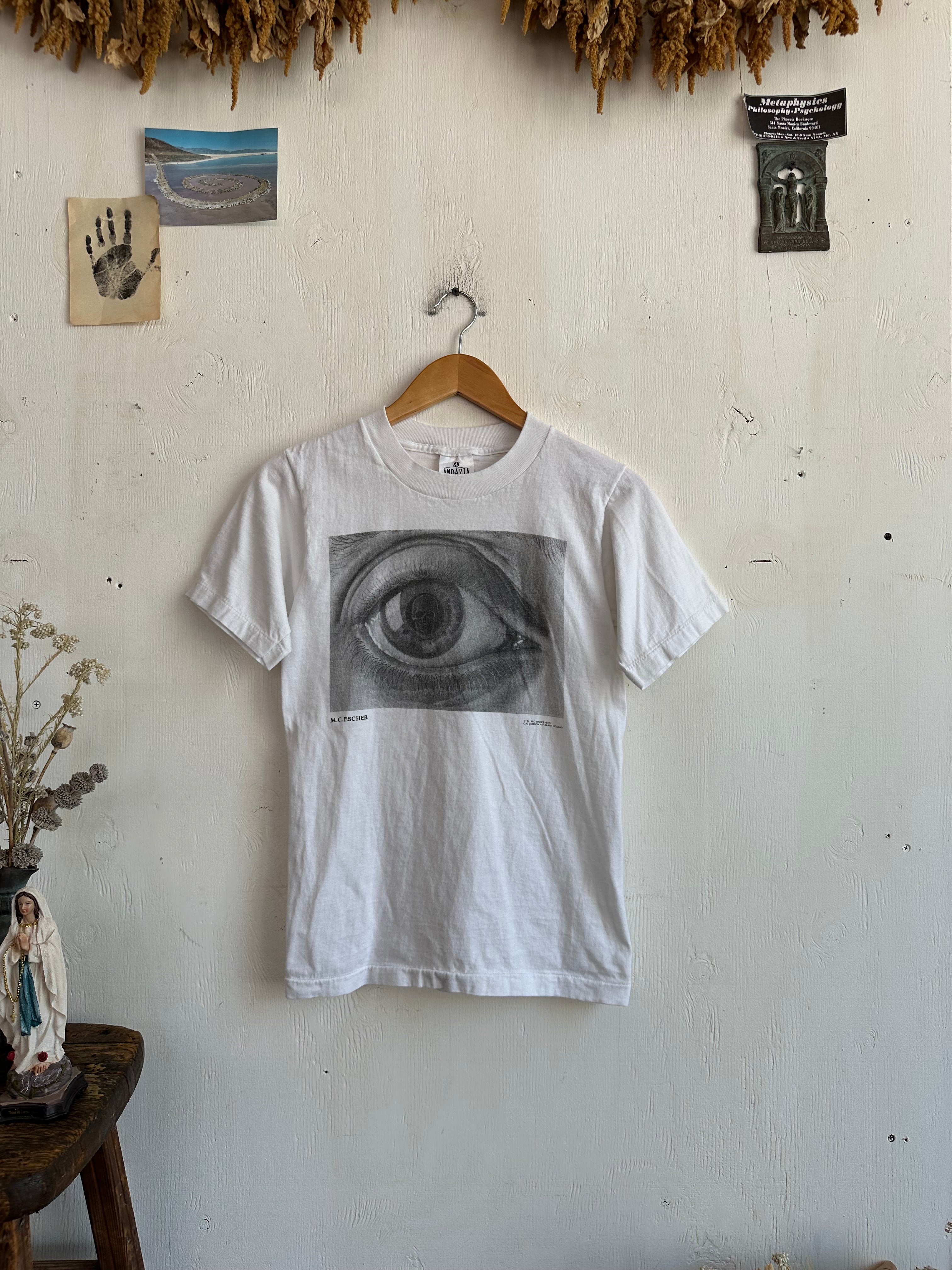 1991 M. C. Escher Eye T-Shirt (S)
