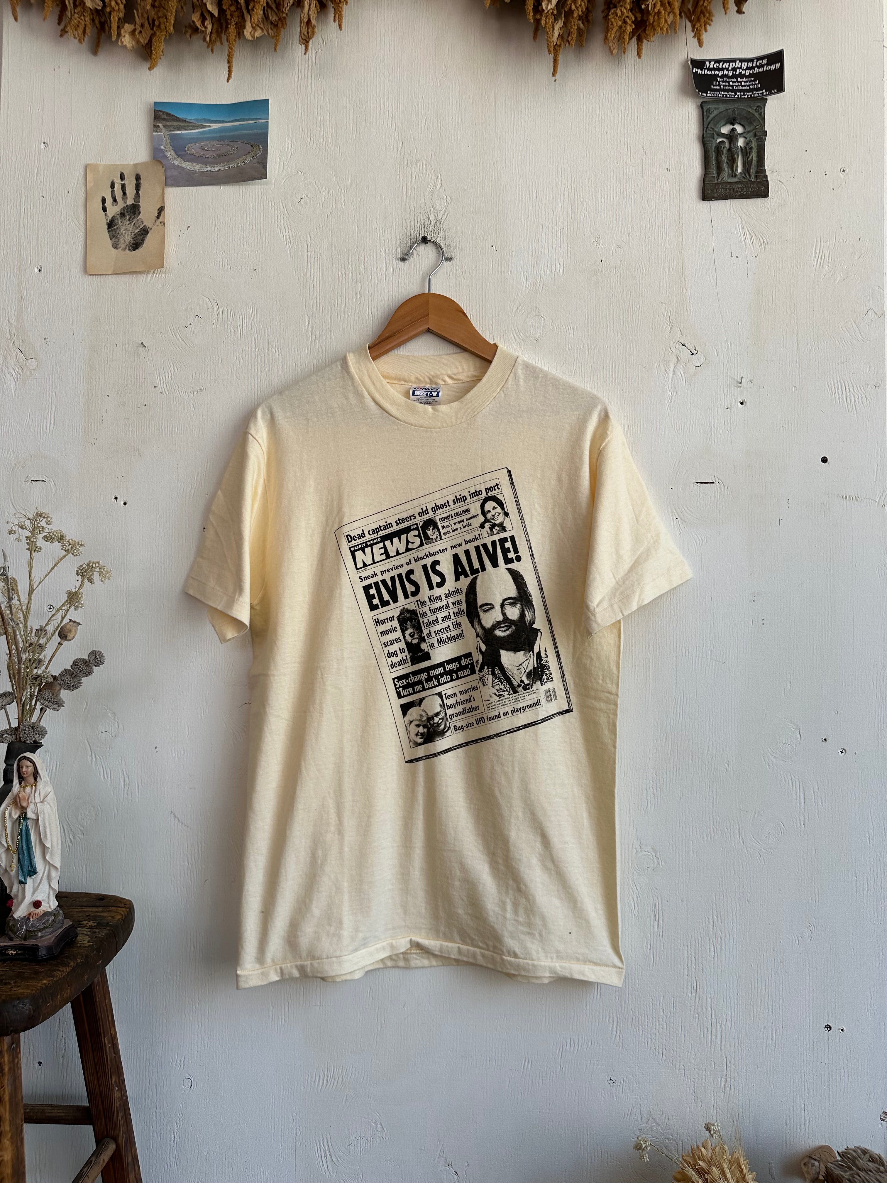 1988 Elvis Is Alive Tabloid Tee (M/L)