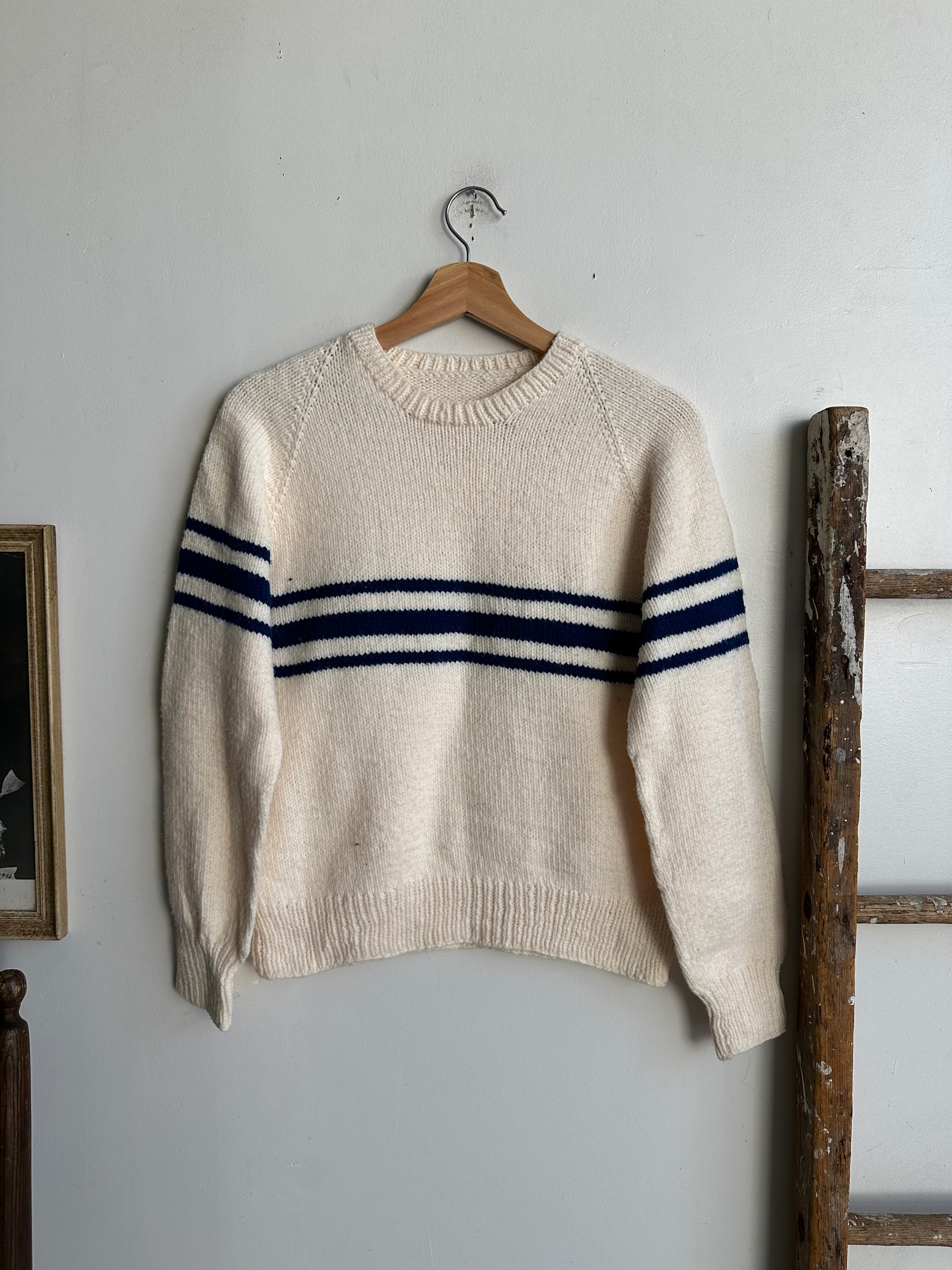 1970s Striped Heavy Knit (M)