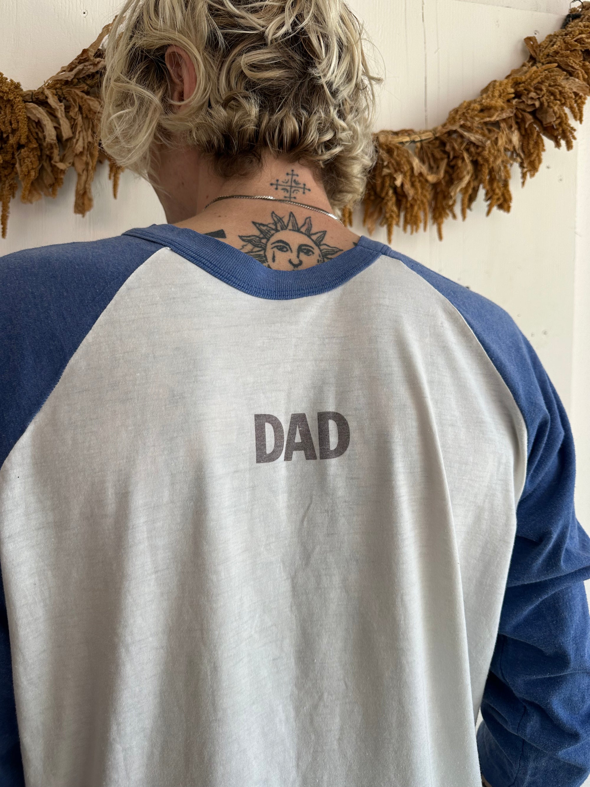 1970s She’s Mine Baby Portrait Baseball Tee