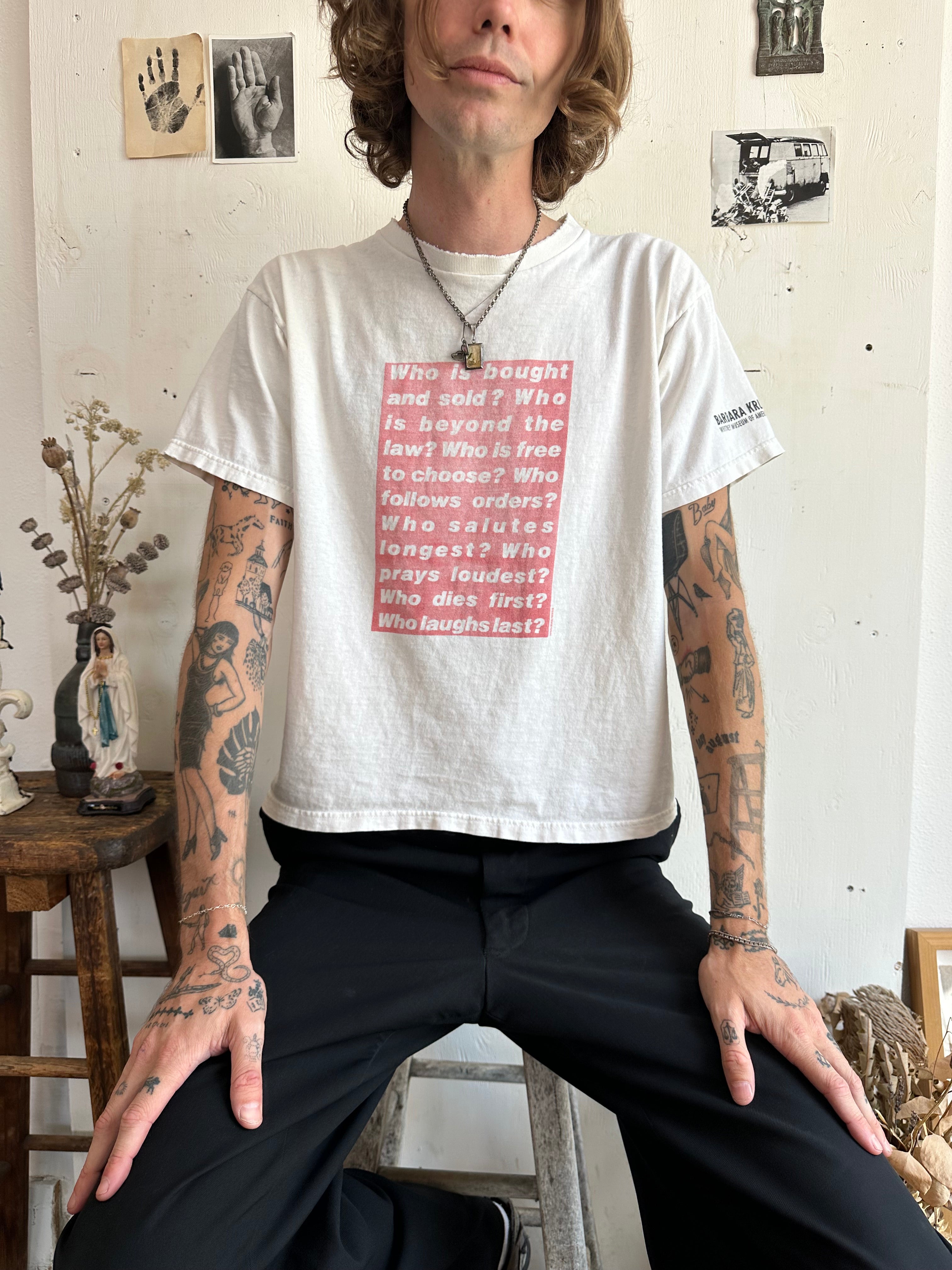 2000s Barbara Kruger Exhibition T-Shirt (Boxy M)