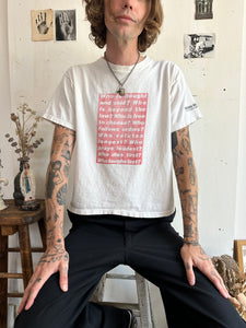 2000s Barbara Kruger Exhibition T-Shirt (Boxy M)