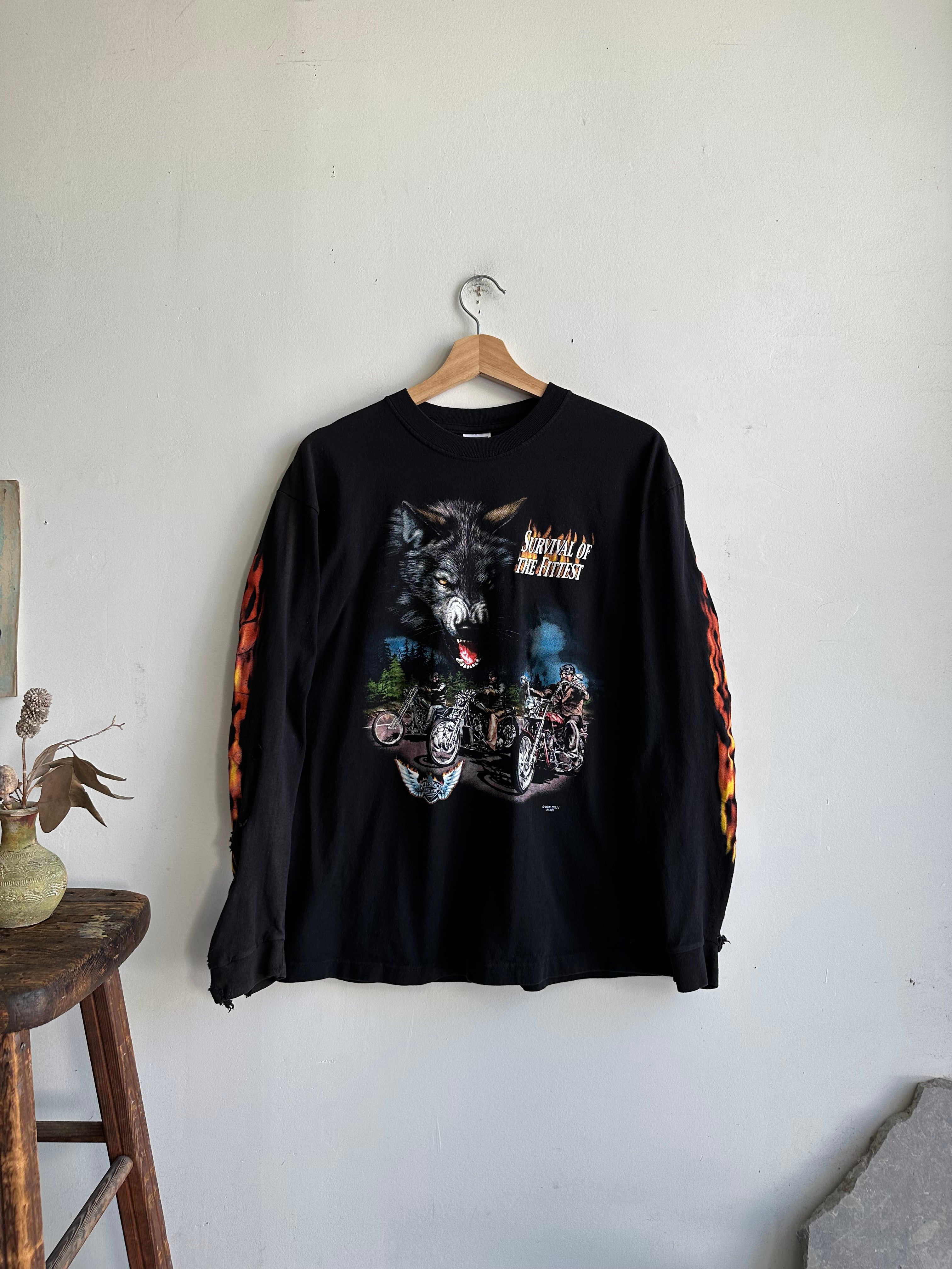 2000 Thrashed Biker Long Sleeve (XL)