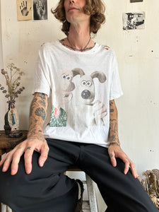 1989 Thrashed Wallace and Gromit T-Shirt (XL)