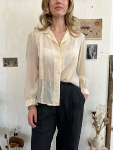 1960s Silky Blouse (M)