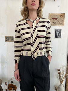 1960s Striped Tie Top (S)