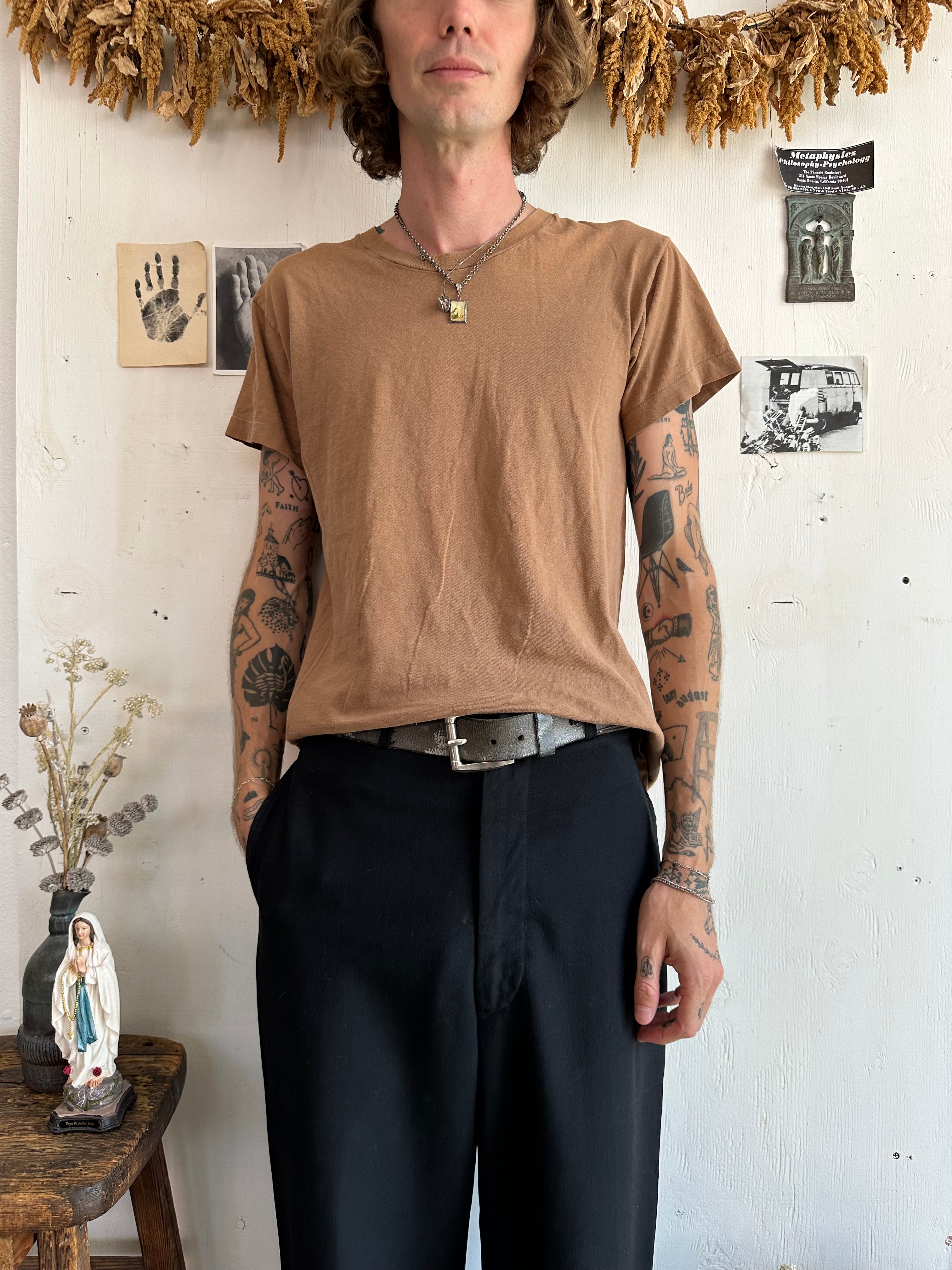 1980s Sunfaded Brown Blank (M)