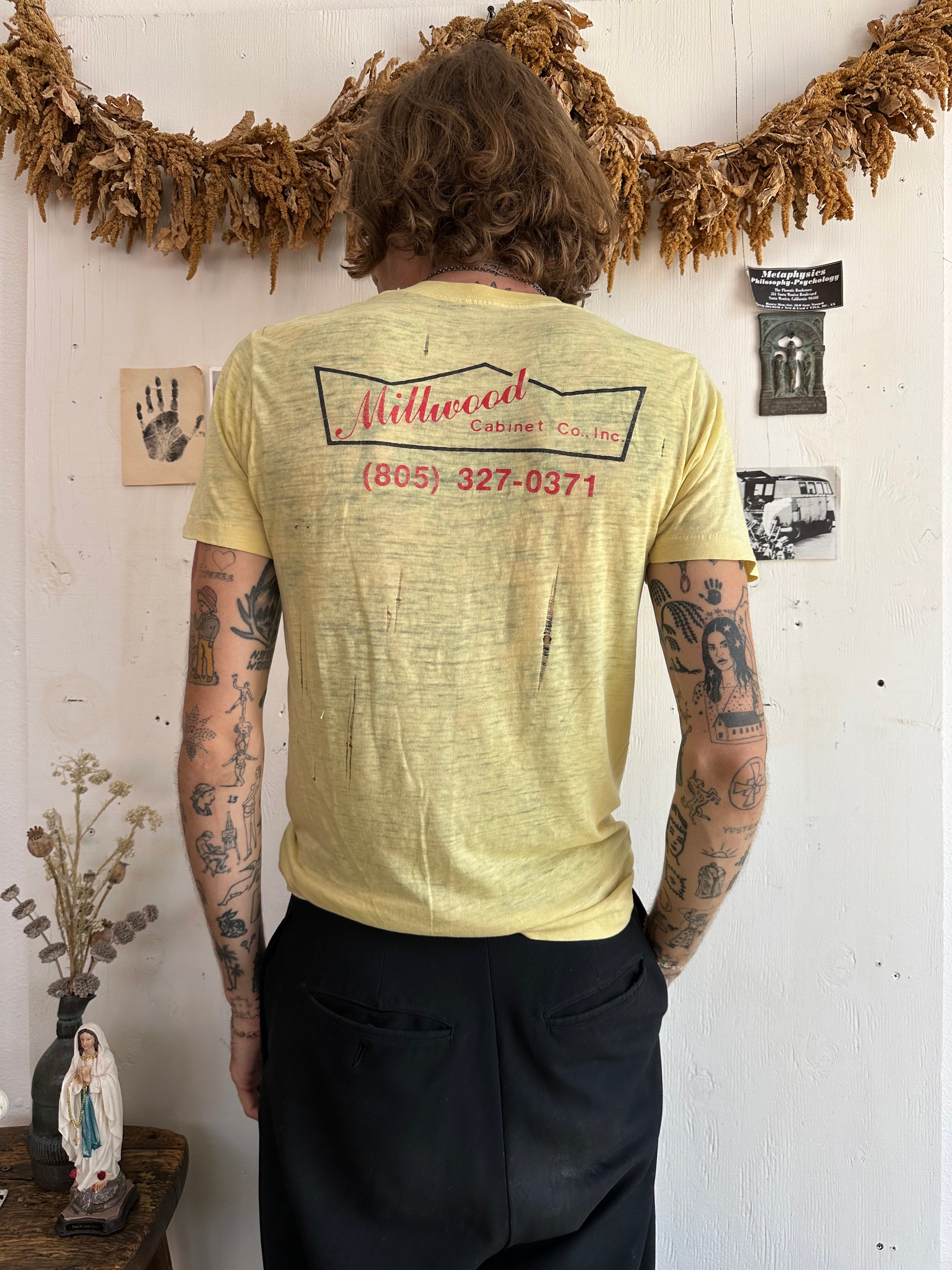 1980s Paper Thin Millwood Cabinet T-Sirt (M/L)