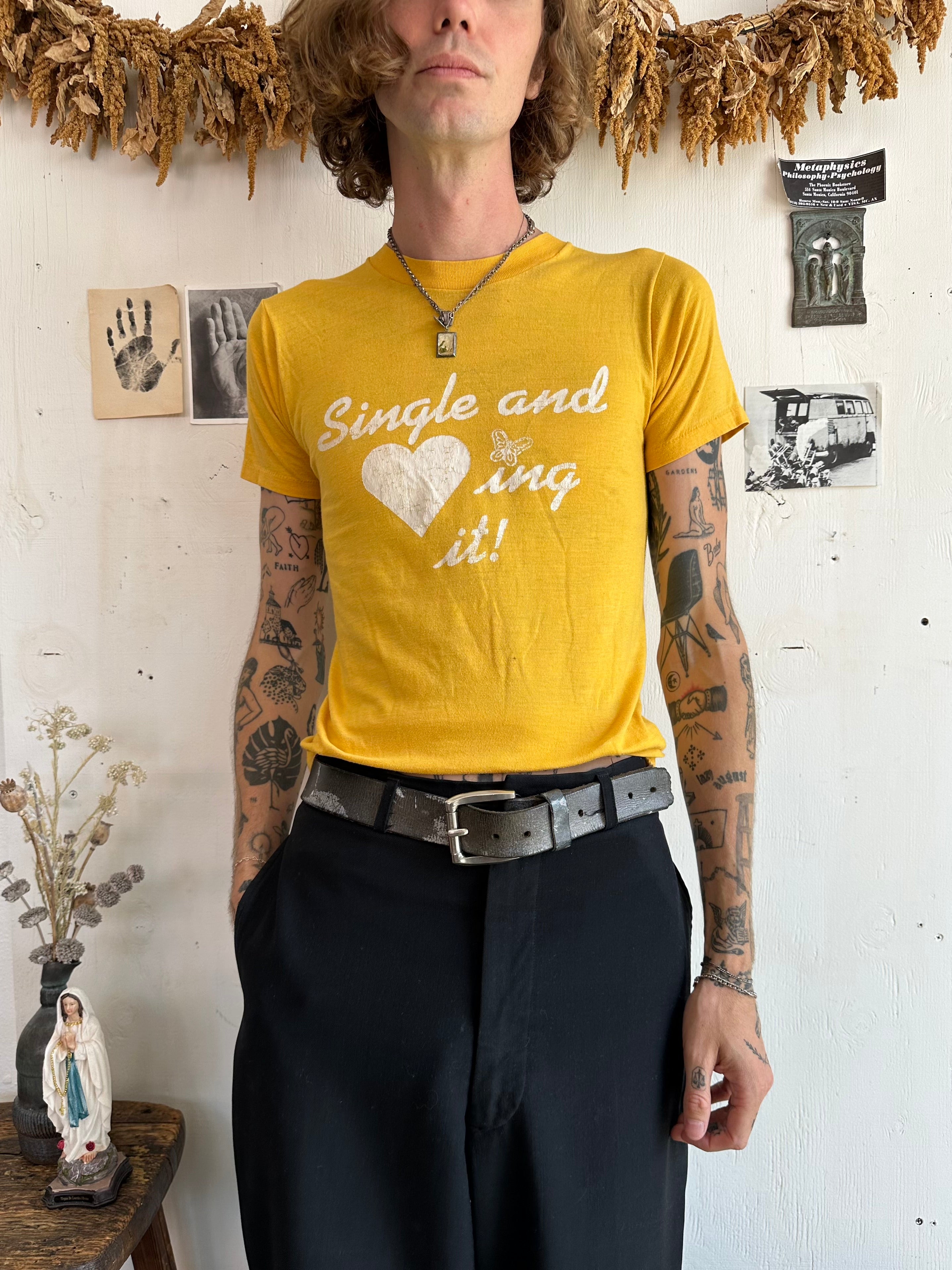 1980s Single and Loving It T-Shirt (S/M)