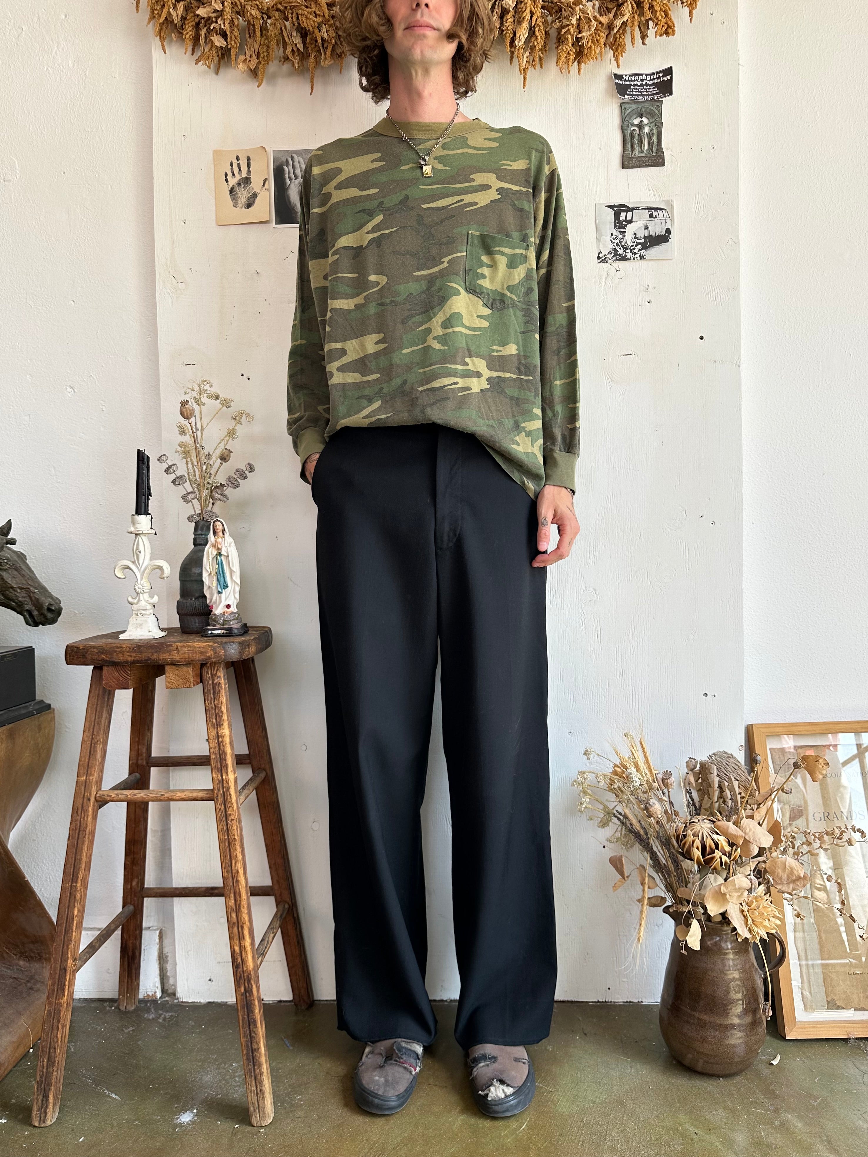 1980s Paper Thin Camo Long Sleeve (Boxy XXL)